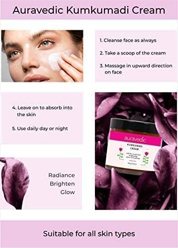 Auravedic Kumkumadi Glow Boosters, Kumkumadi Tailam (30ml) & Face Cream (100gm), Brightening & Hydrating Skincare Combo for Radiant Skin, For Men & Women – view 6