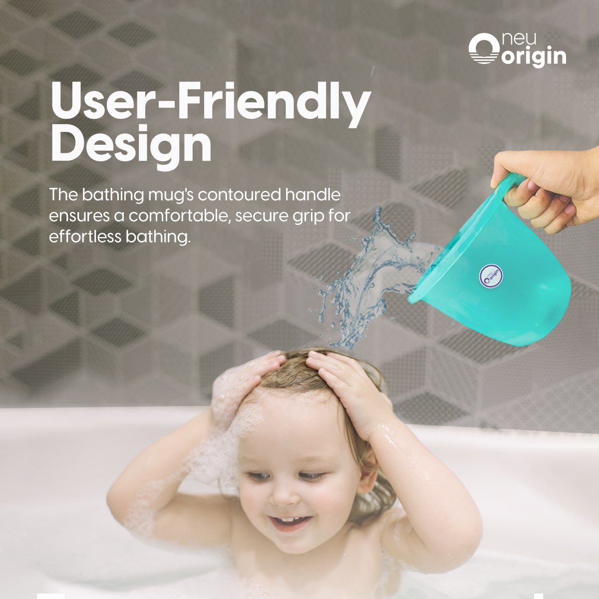 NeuOrigin Plastic Mug - 1.5L Capacity for Bathing & Camping, Assorted Colors, Lightweight Design, Durable Handle, Essential Bathroom & Outdoor Accessory, Certified BPA-Free - Versatile Usage – view 2