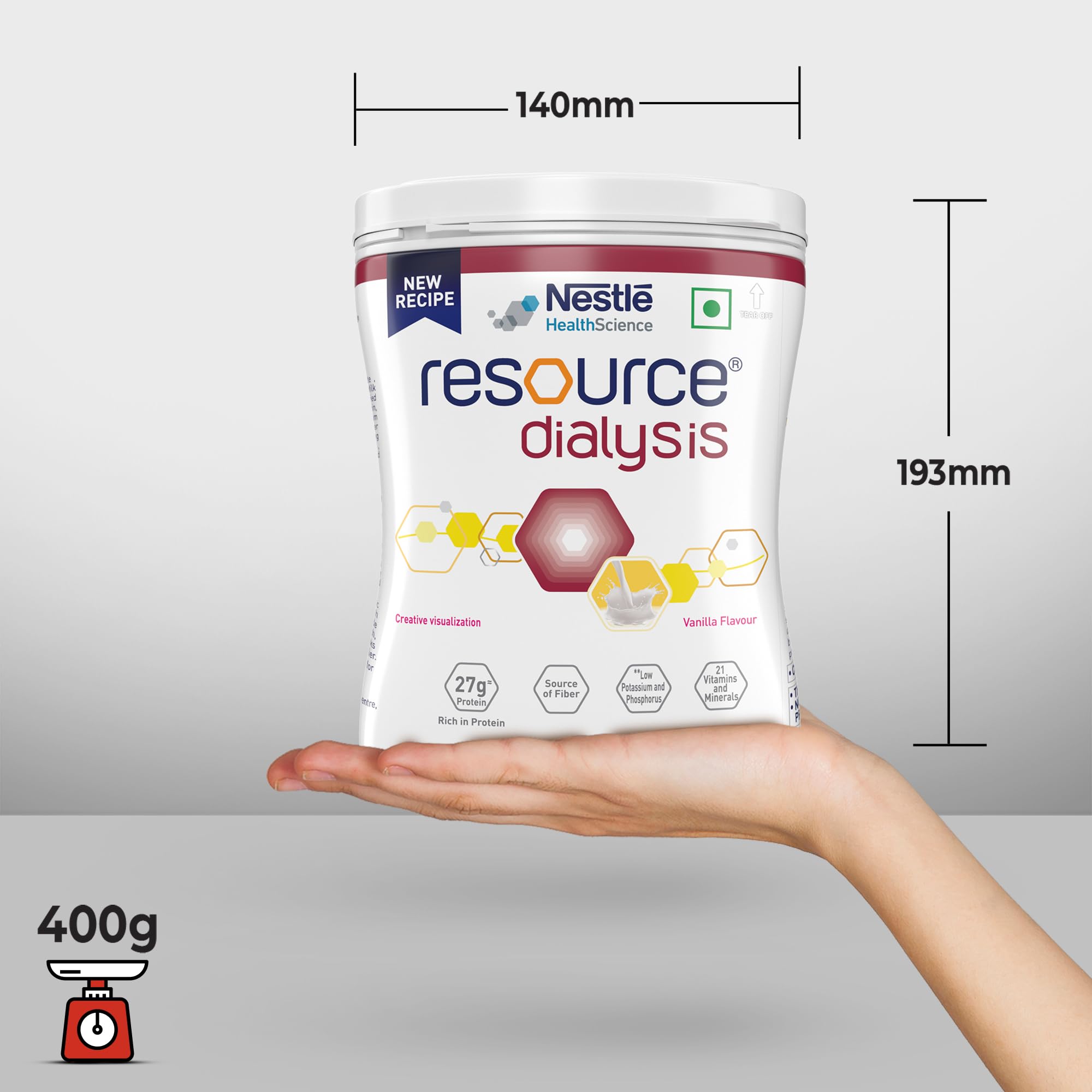 Nestle Resource Dialysis 400g Pet Jar Pack (Vanilla Flavour) – view 6