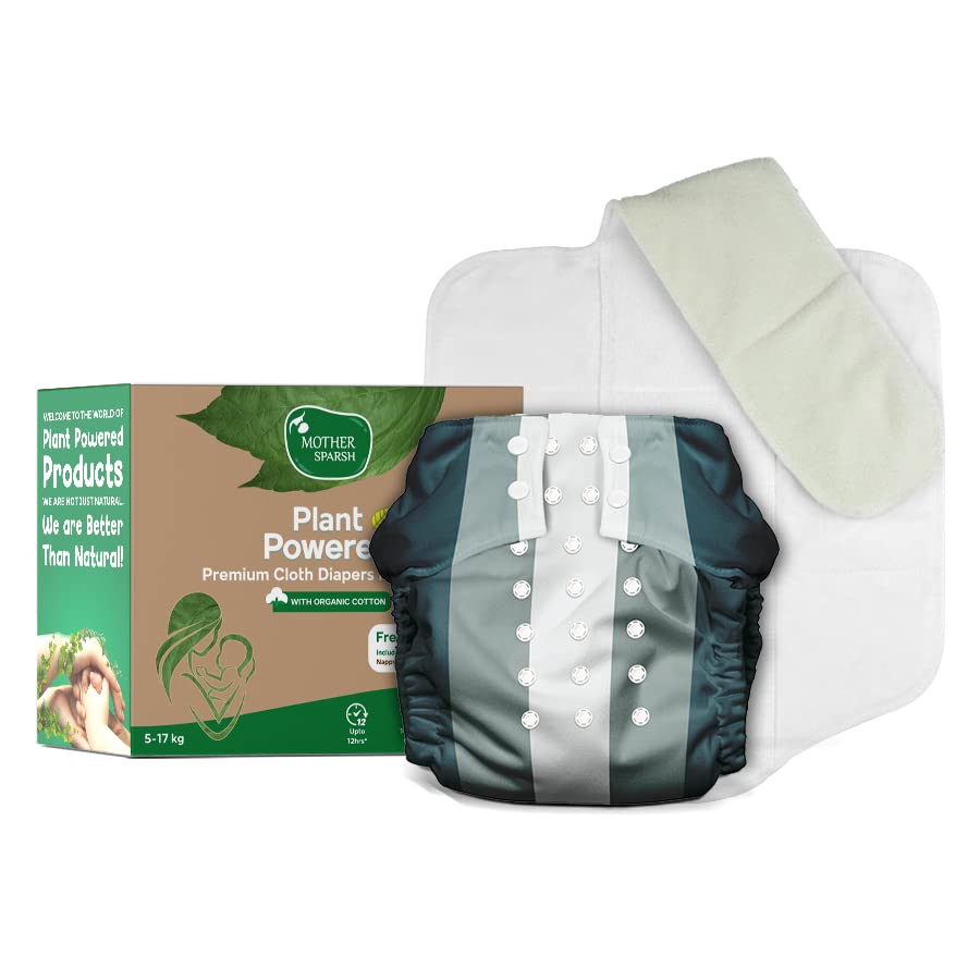 Free size Mother Sparsh baby cloth diaper in Charming Chubs print