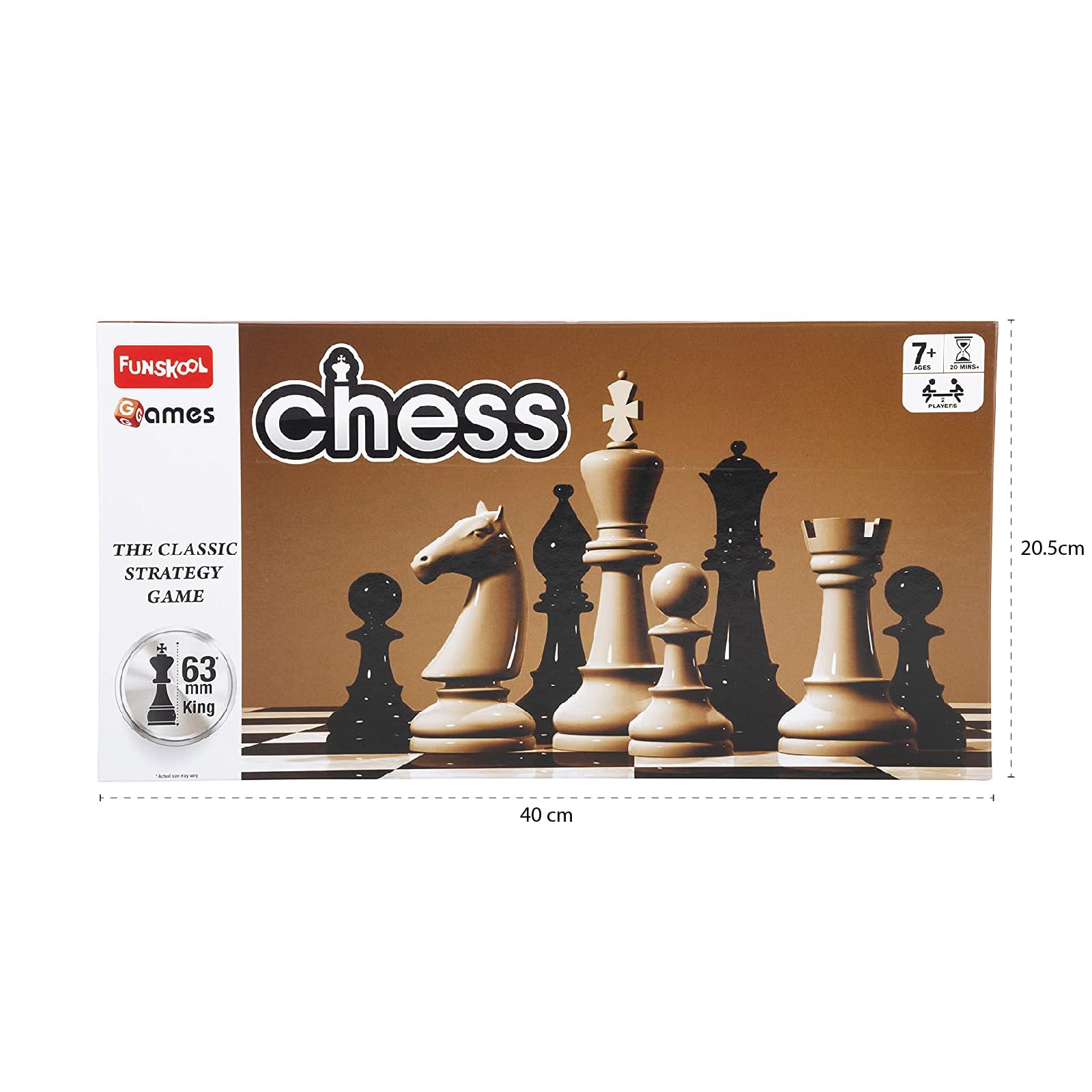 Funskool Games, Black And White Chess Board Set,Strategy Game, Adults and Family, Ages 7 and above – view 2