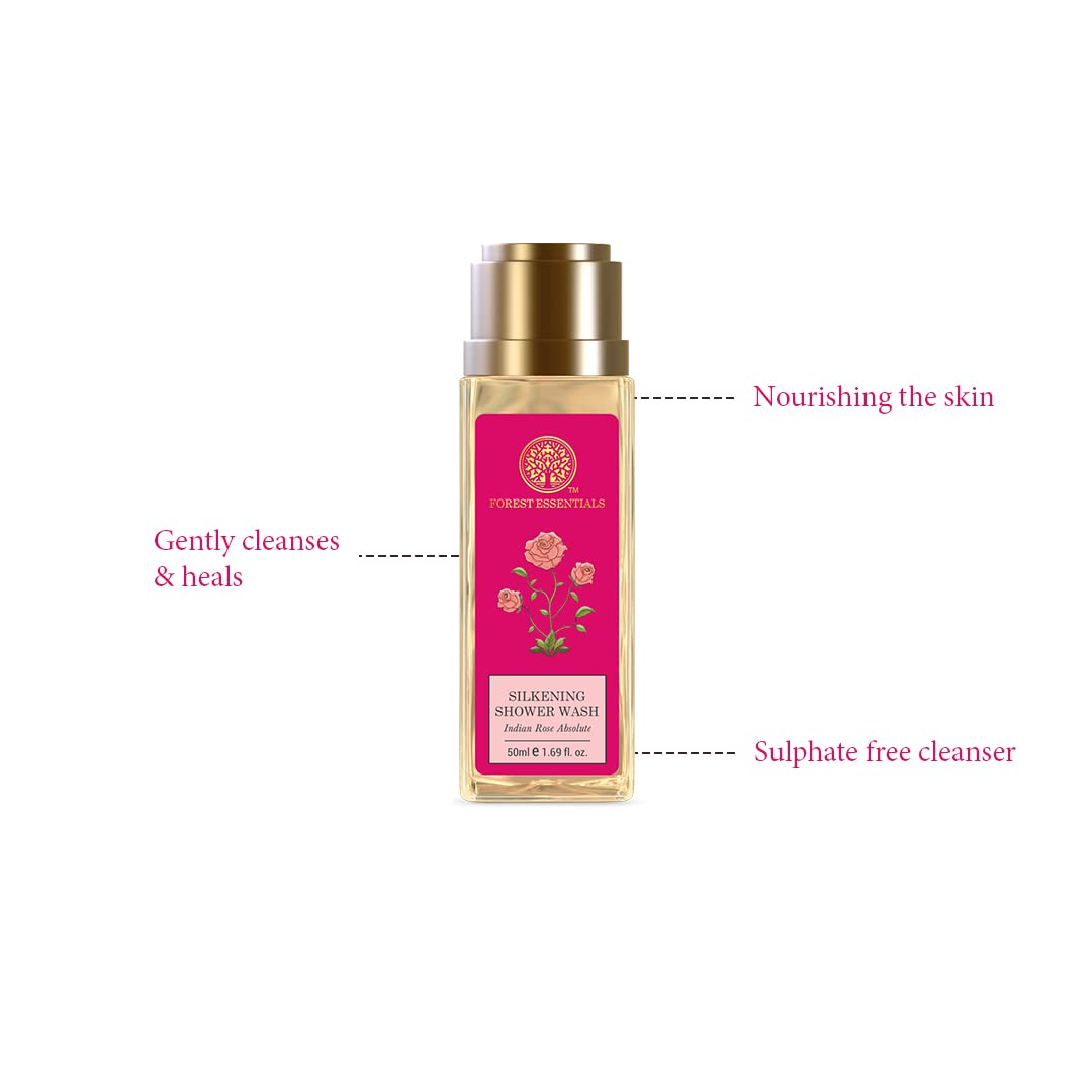 Forest Essentials Silkening Shower Wash Indian Rose Absolute – view 3