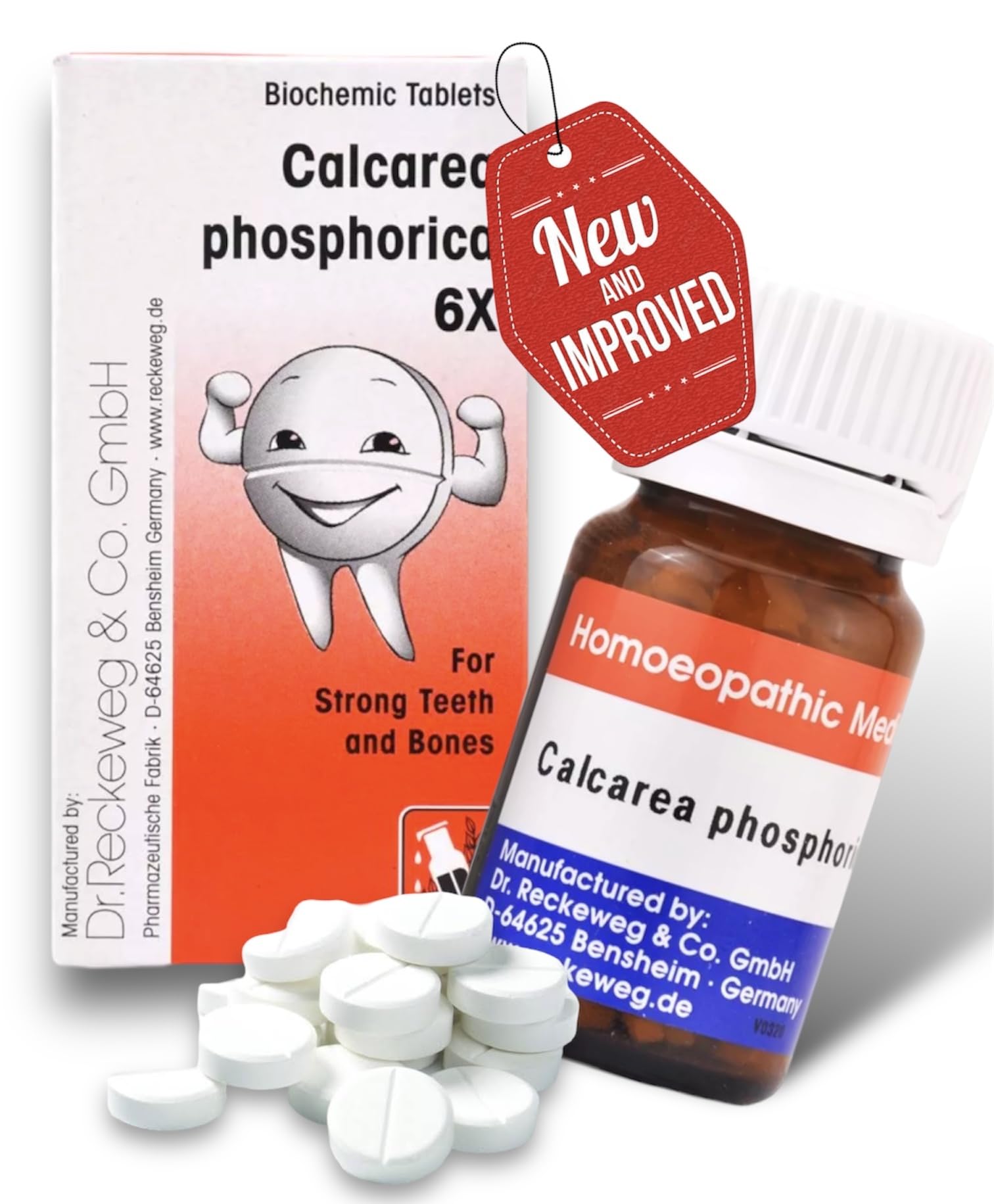 KRIG'S Dr Reckeweg Calcarea Phos 6x - Calcium Teething Tablets - SET OF 2 Bottles – view 1