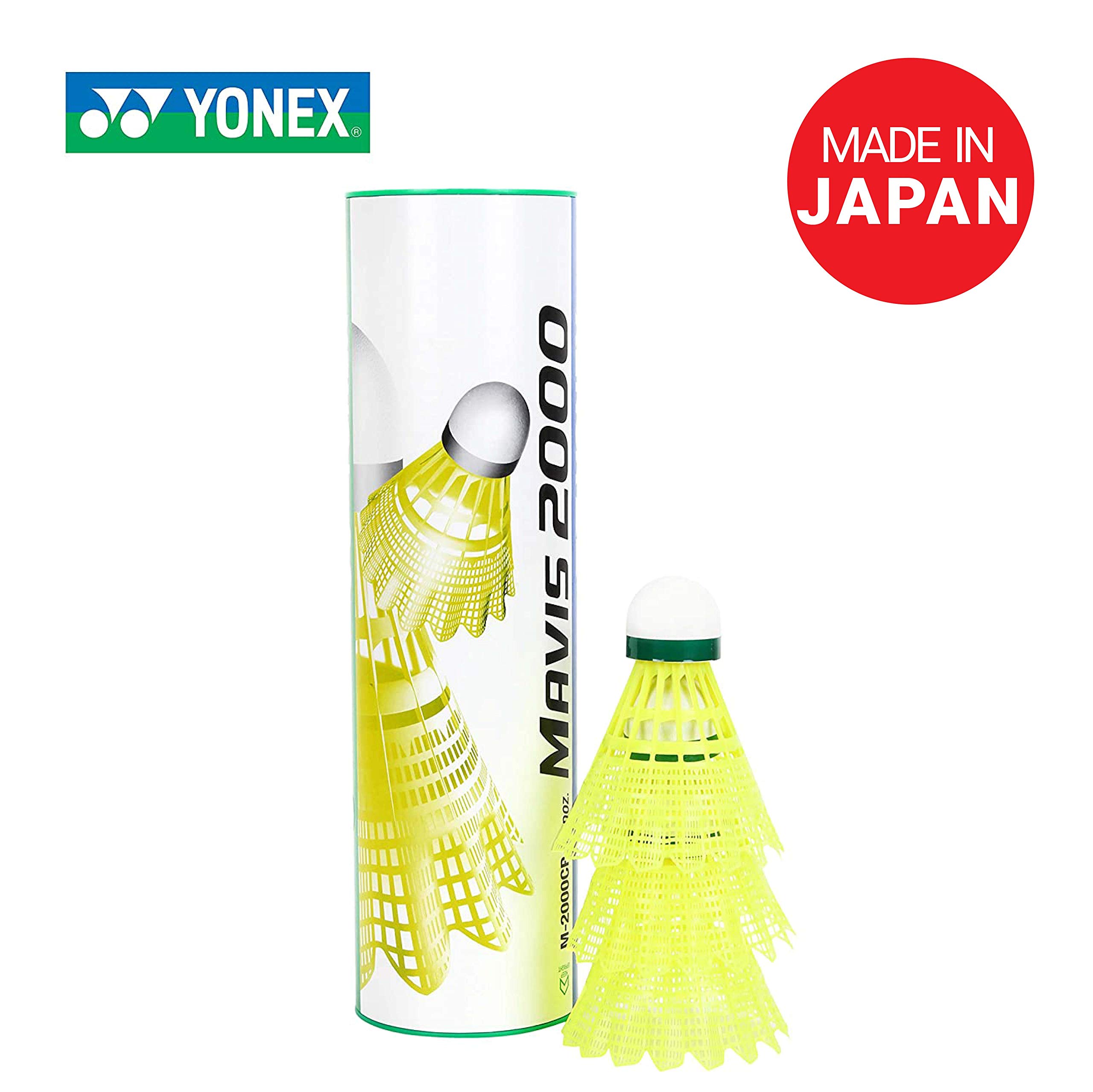 Yonex Mavis 2000 Green Cap Nylon Badminton Shuttlecock, Pack of 6 - Made in Japan – view 6