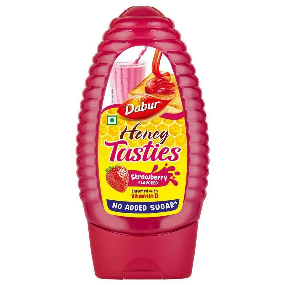 Dabur Honey Tasties strawberry syrup pack of two bottles