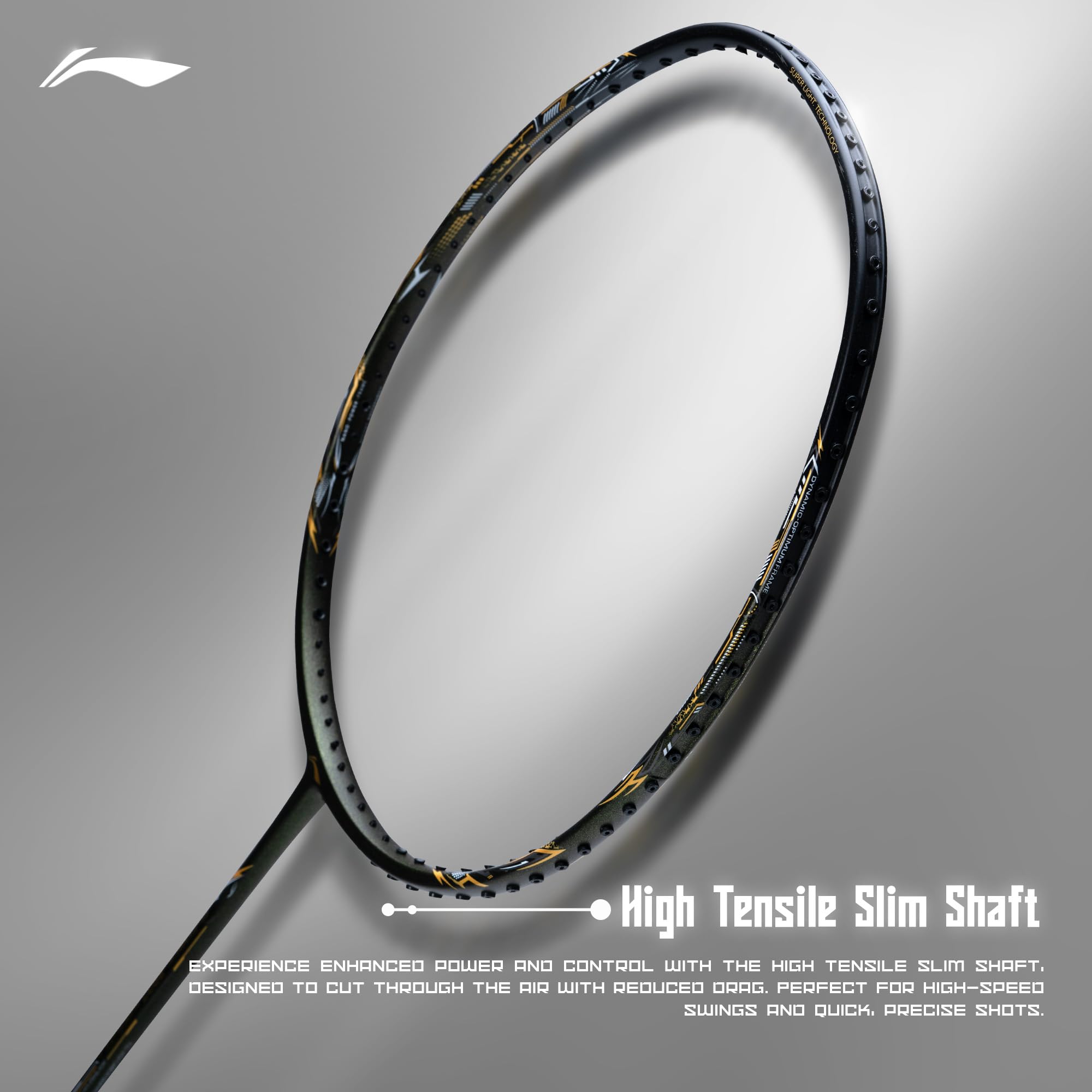 Li-Ning Li-Ning G-Force 3800 II Superlite Unstrung Badminton Racket with Full Cover – view 3