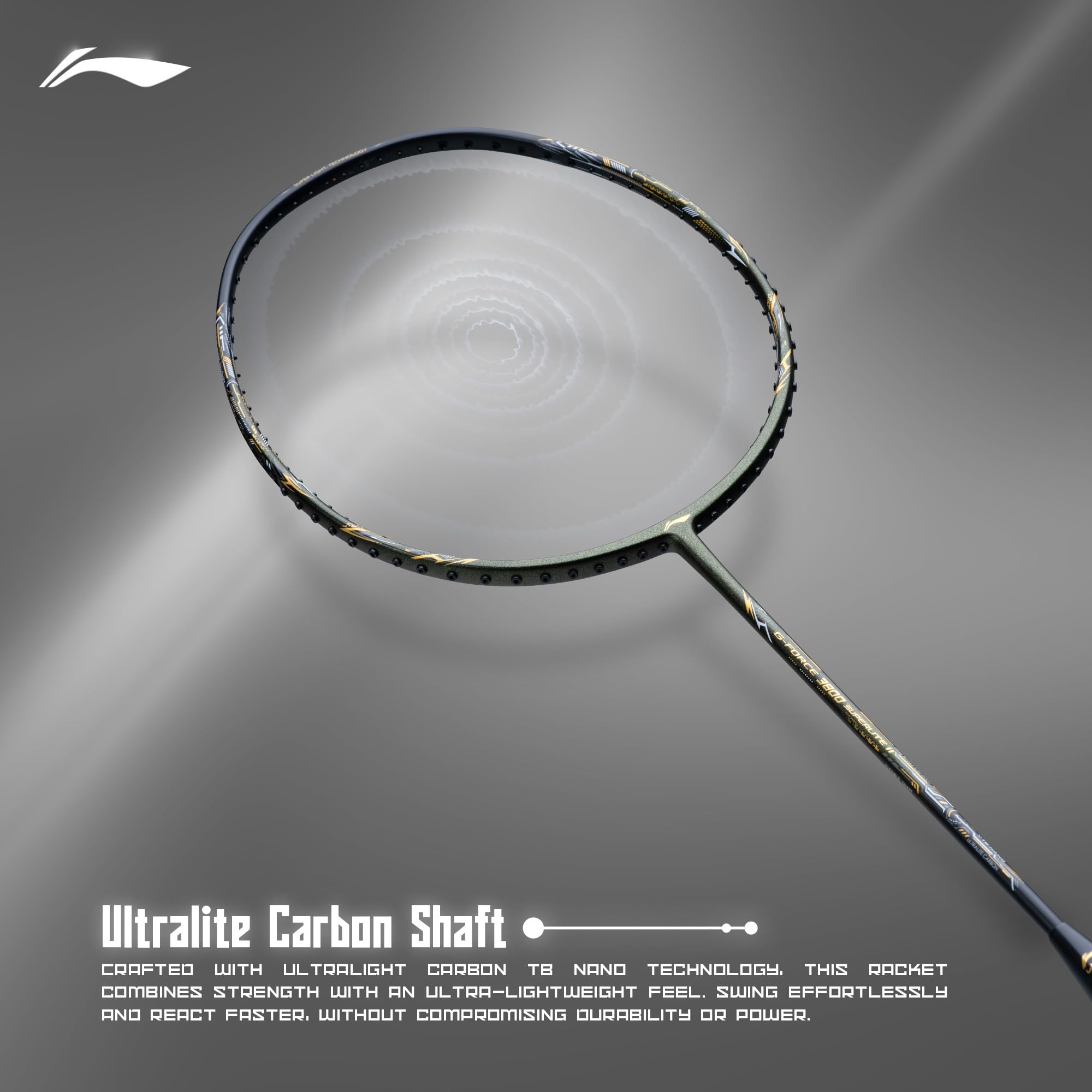 Li-Ning Li-Ning G-Force 3800 II Superlite Unstrung Badminton Racket with Full Cover – view 5
