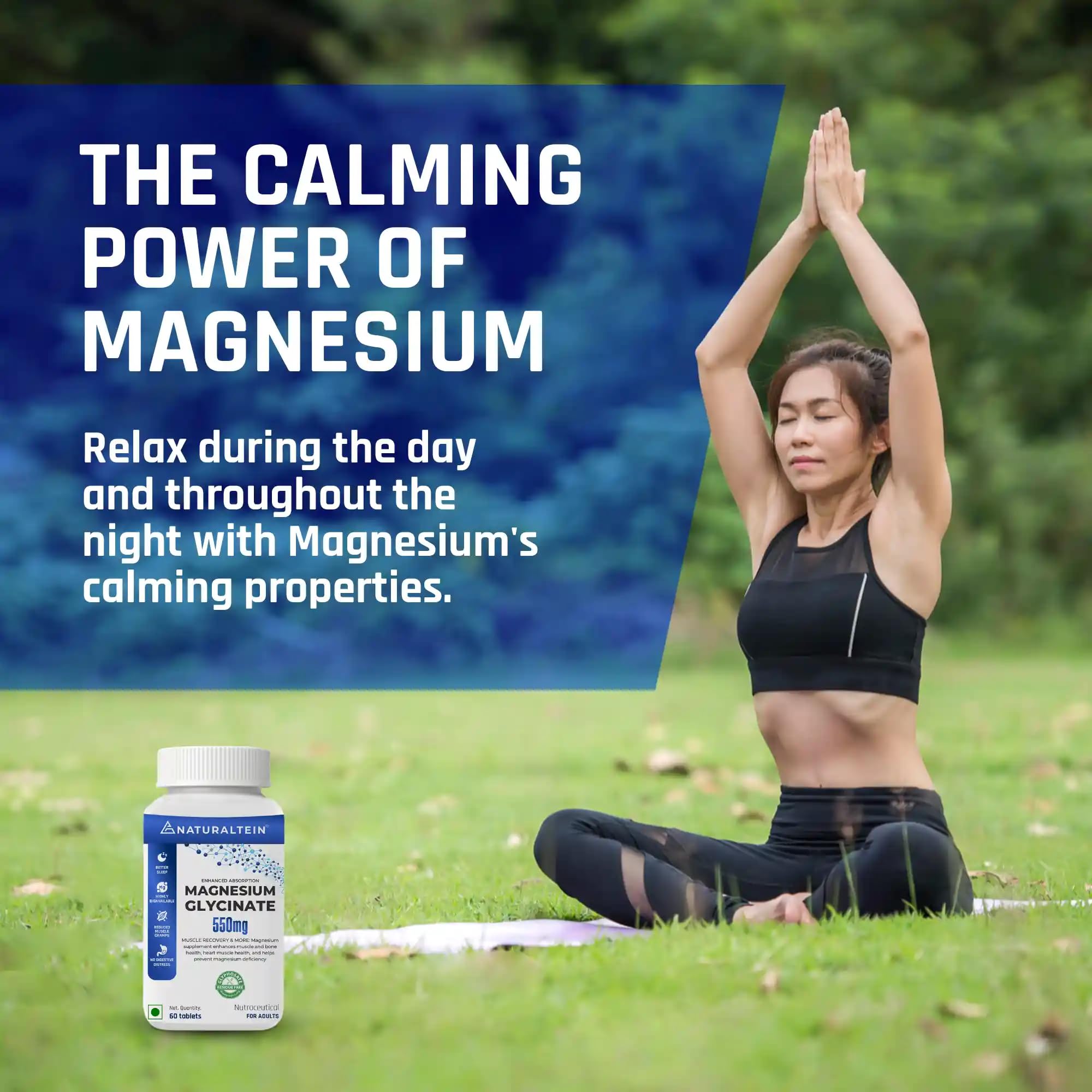 Naturaltein Magnesium Glycinate 550mg – view 6