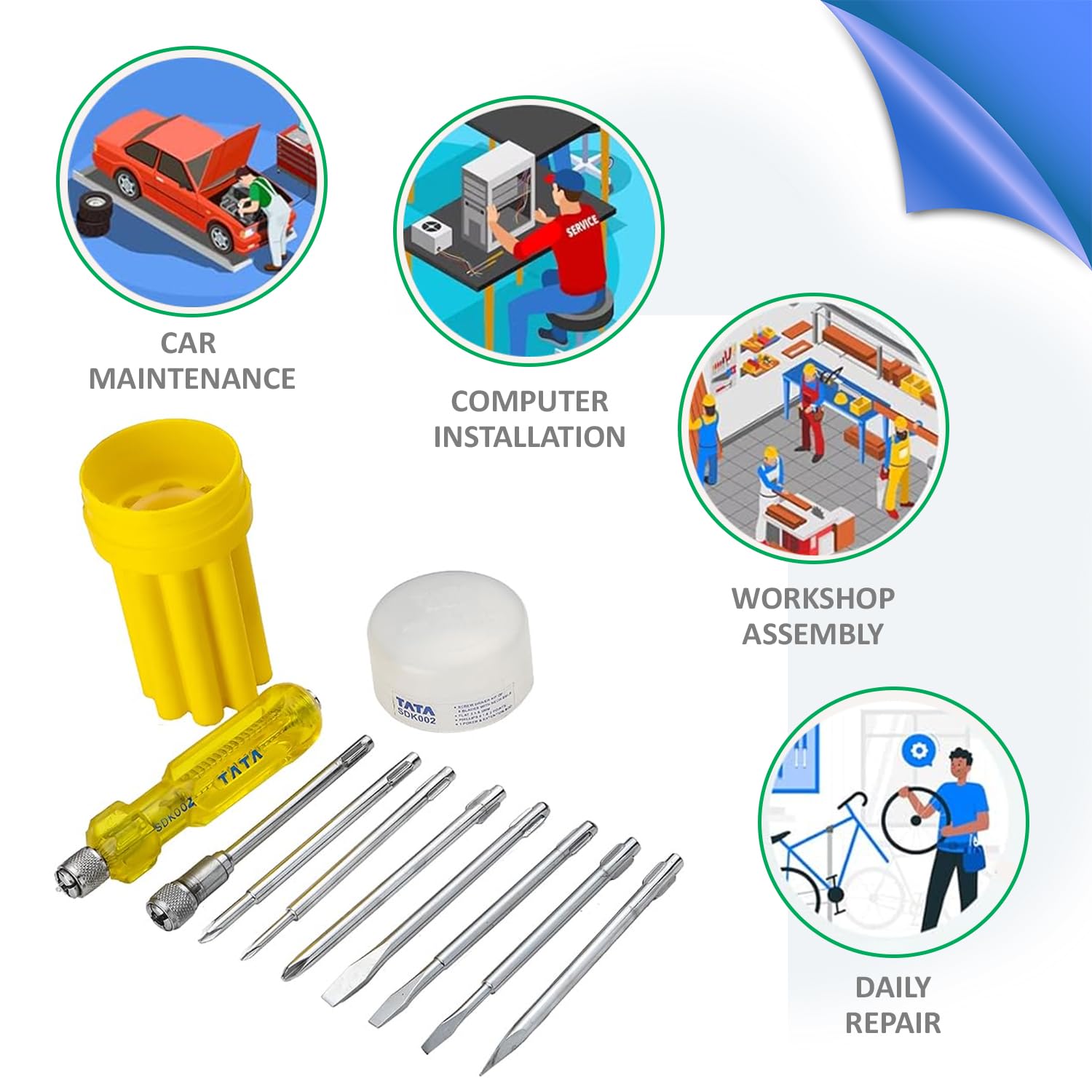 TATA Agrico 8-in-1 Screwdriver Set – view 3