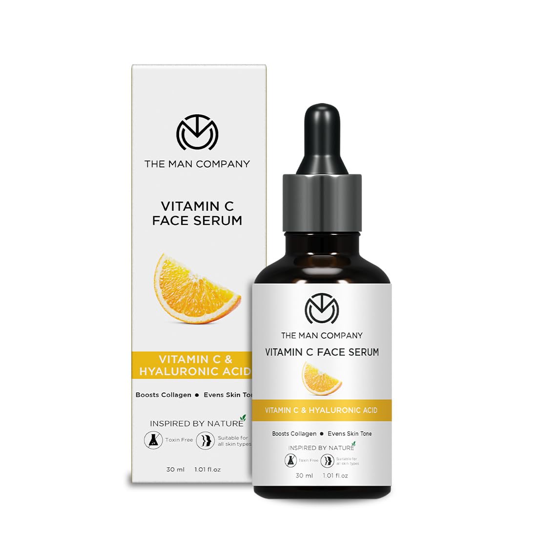 30 ml Vitamin C face serum bottle by The Man Company