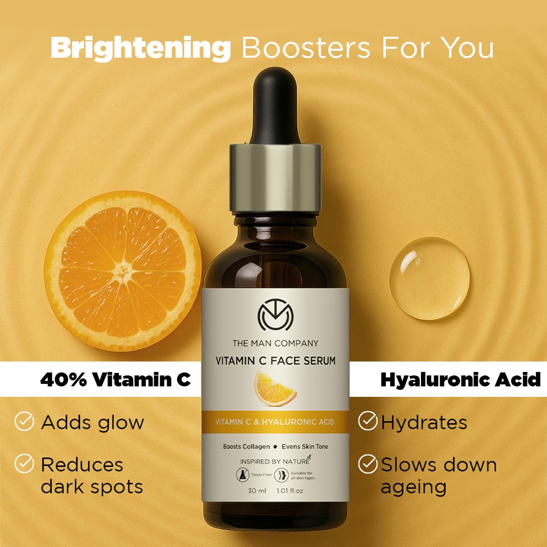 The Man Company Vitamin C Face Serum for Brightness - 30 ml – view 2
