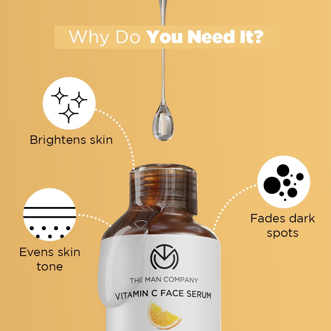 The Man Company Vitamin C Face Serum for Brightness - 30 ml – view 3