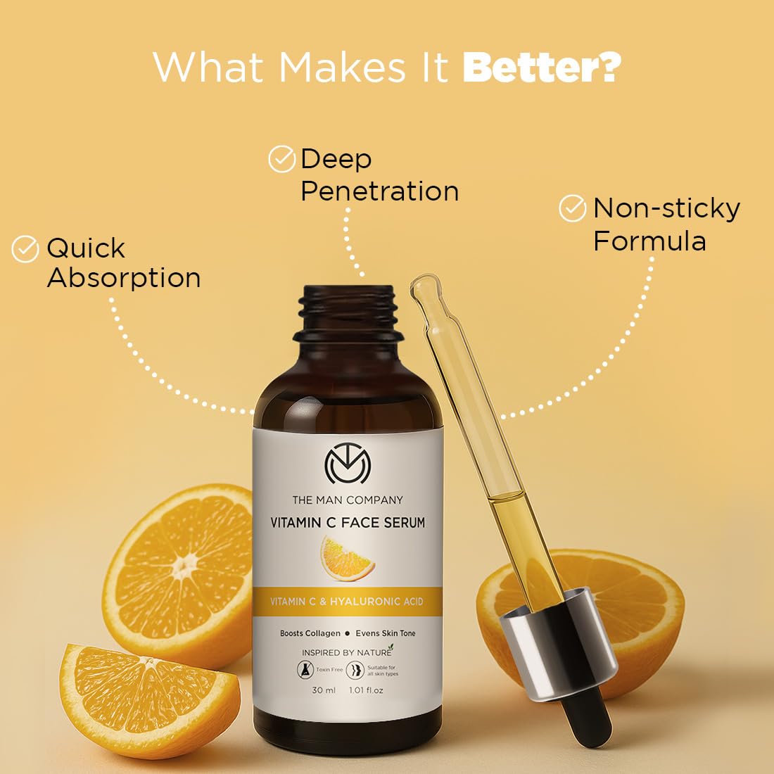 The Man Company Vitamin C Face Serum for Brightness - 30 ml – view 4