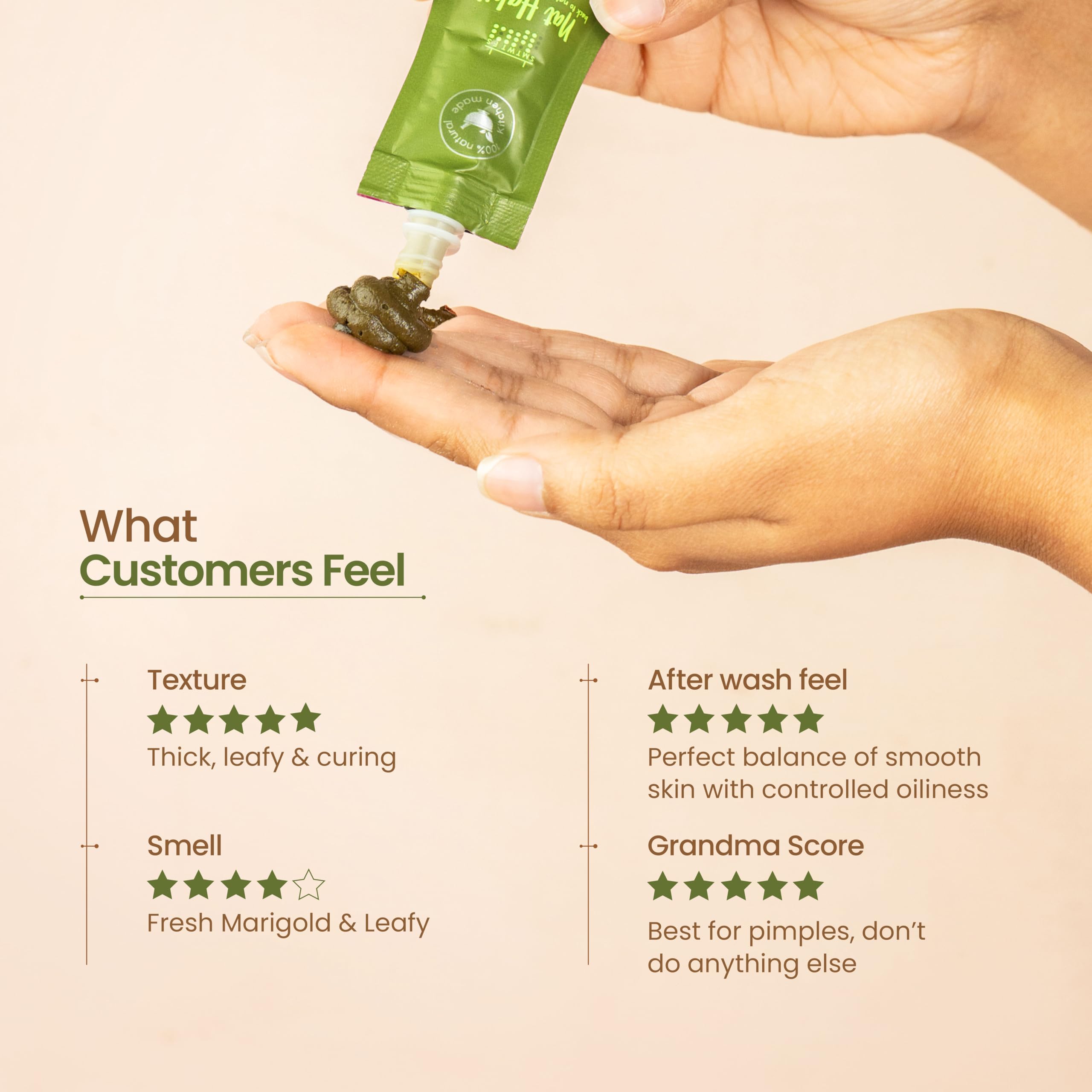 Nat Habit Neem Powder Face Mask for Oily Skin, Ajwain Ksheer Lepa- Face Pack for Men & Women – view 6