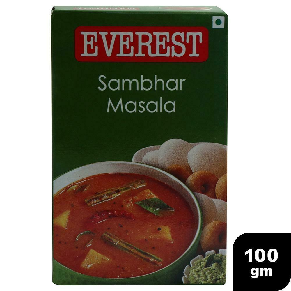 Front pack of Everest Sambhar Masala 100g powder blend