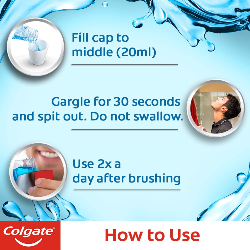 Colgate Plax Active Salt Mouthwash, 0% Alcohol - 250 ml and Active Salt Toothpaste - 300 g – view 6