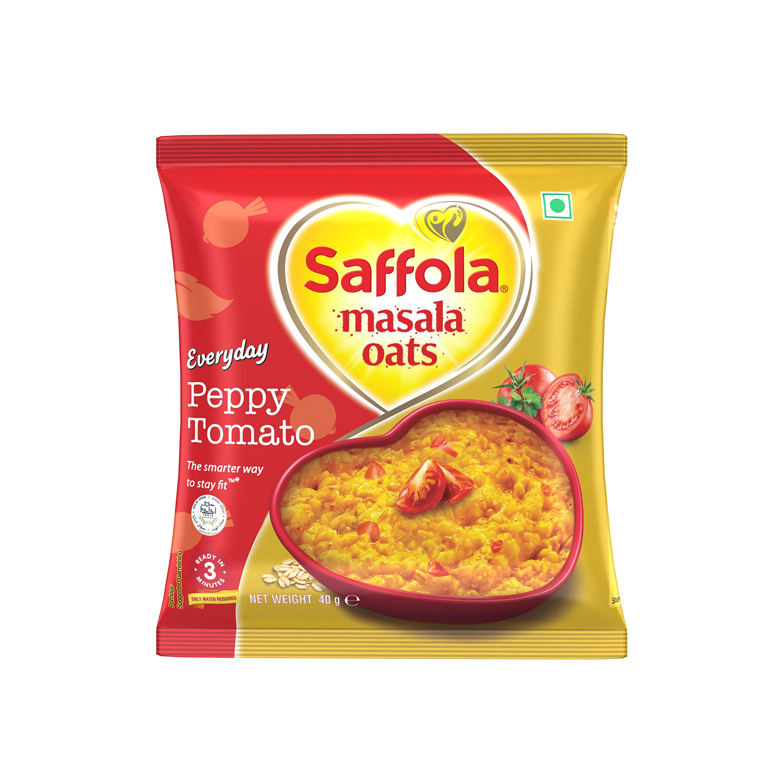 Saffola Peppy Tomato masala oats multi-pack in 38 g portions
