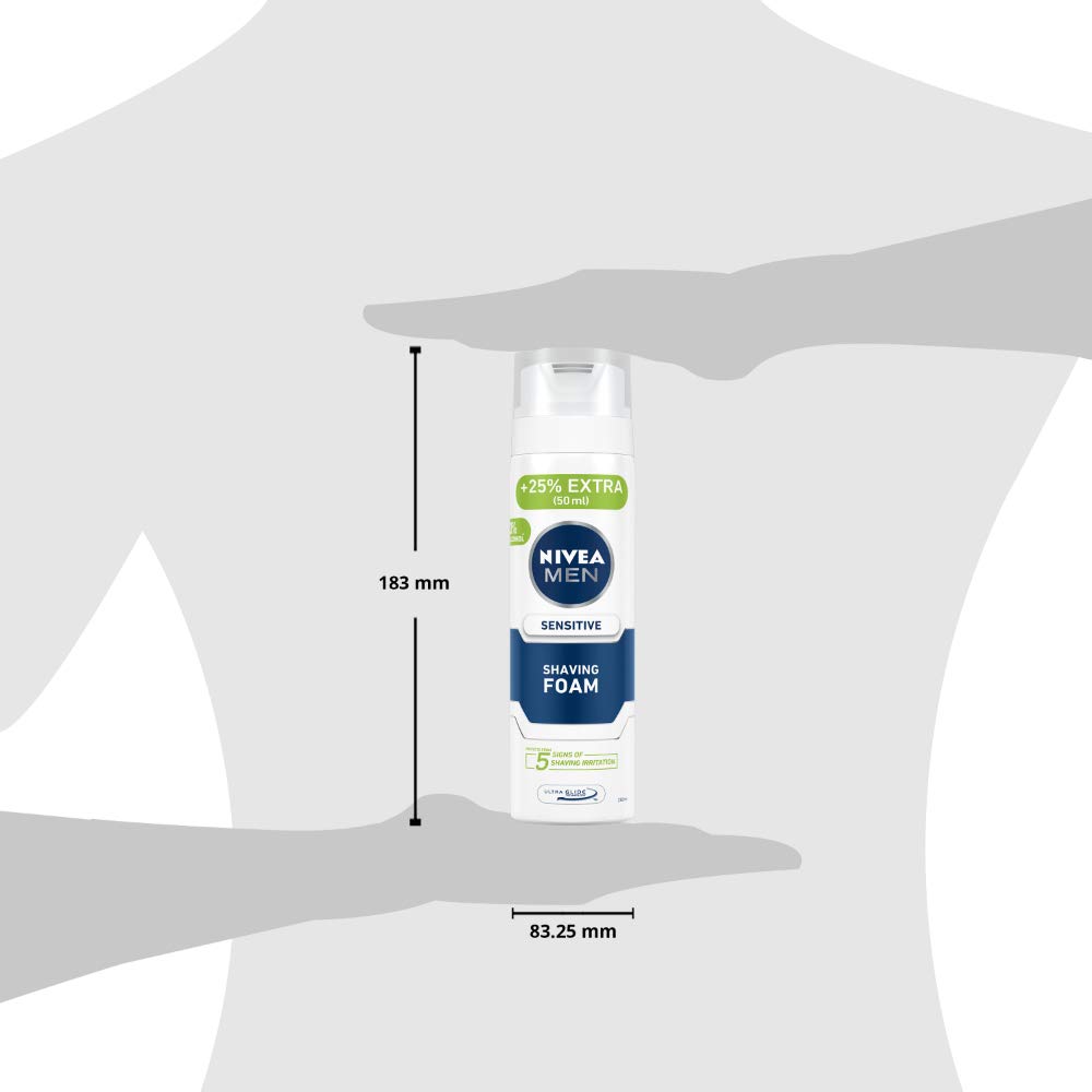 NIVEA MEN Shaving, Sensitive Shaving Foam for Face, 250ml – view 4