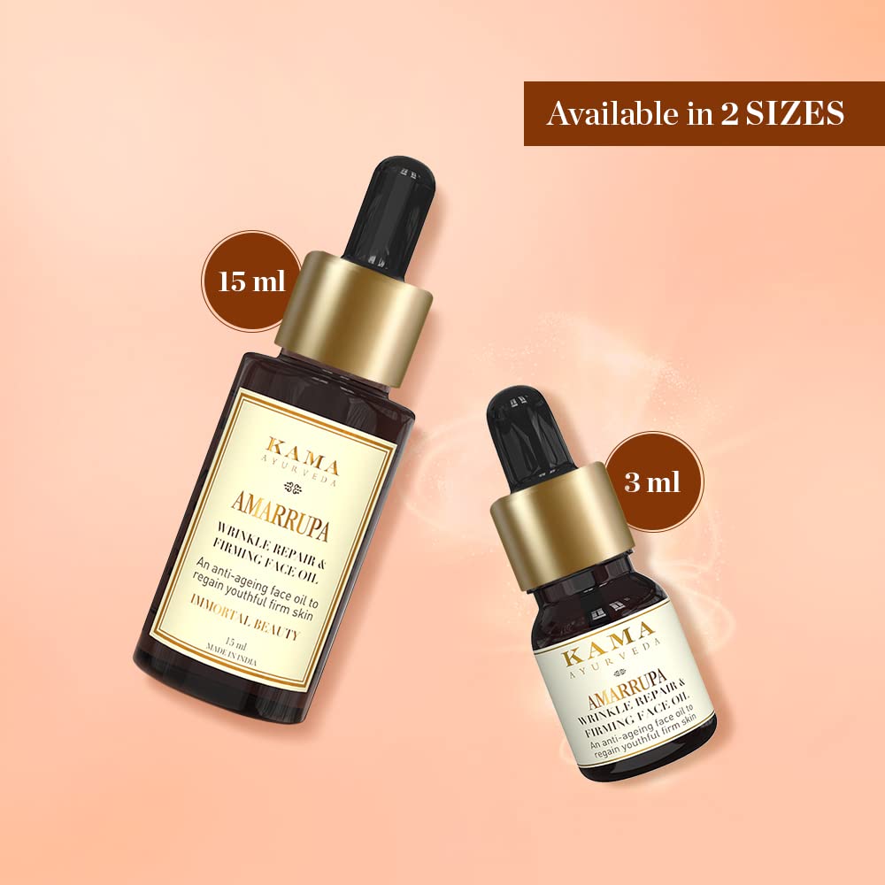 KAMA AYURVEDA AMARRUPA WRINKLE REPAIR & FIRMING FACE OIL 15ML – view 5