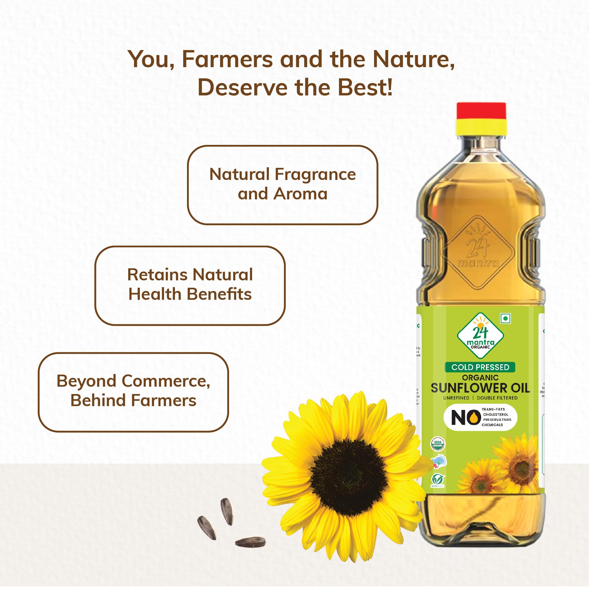 24 Mantra Organic Coldpressed Sunflower Oil 1L – view 4