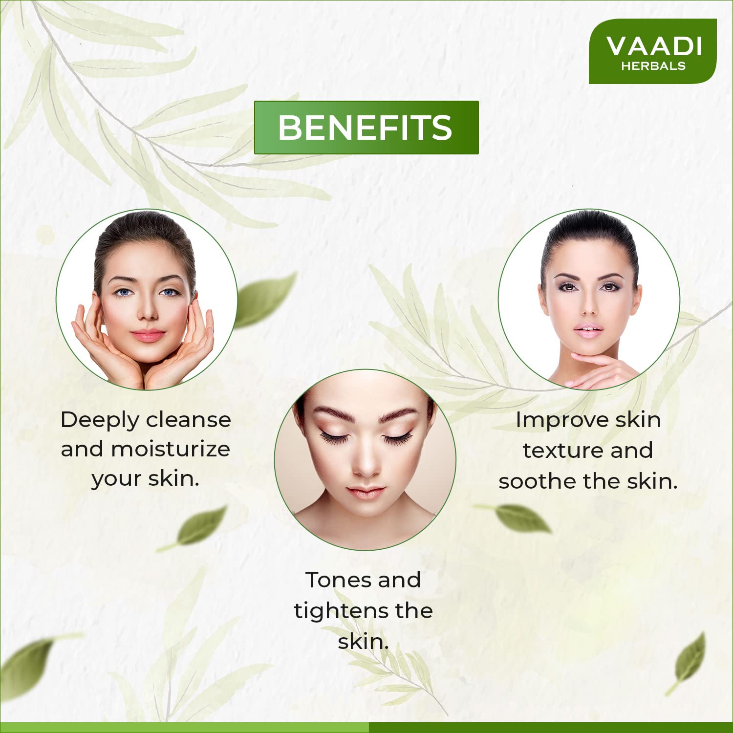 Vaadi Herbals Aloevera Deep Pore Cleansing Milk with Lemon Extract, 110ml – view 3
