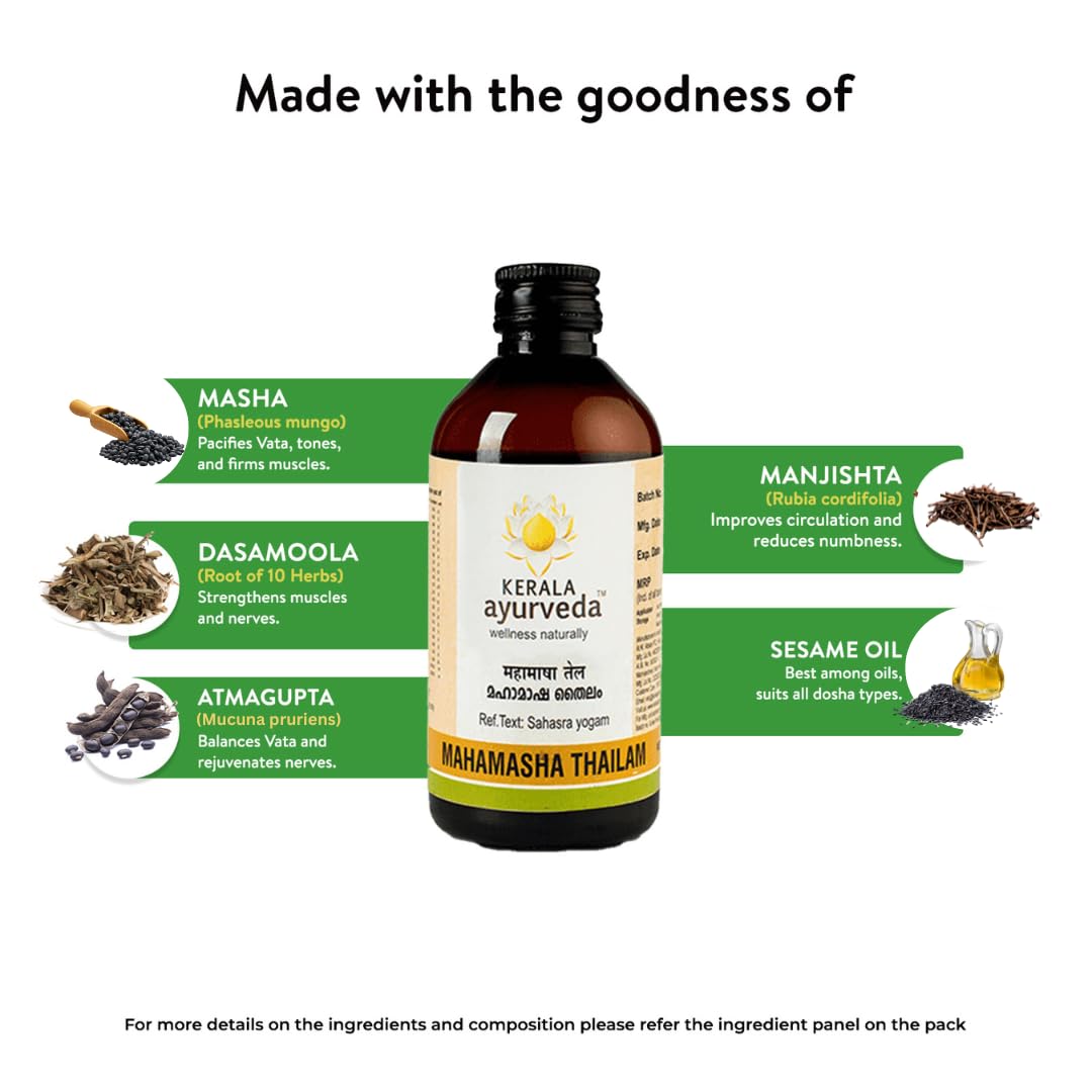 Kerala Ayurveda Mahamasha Thailam 200ml – view 6