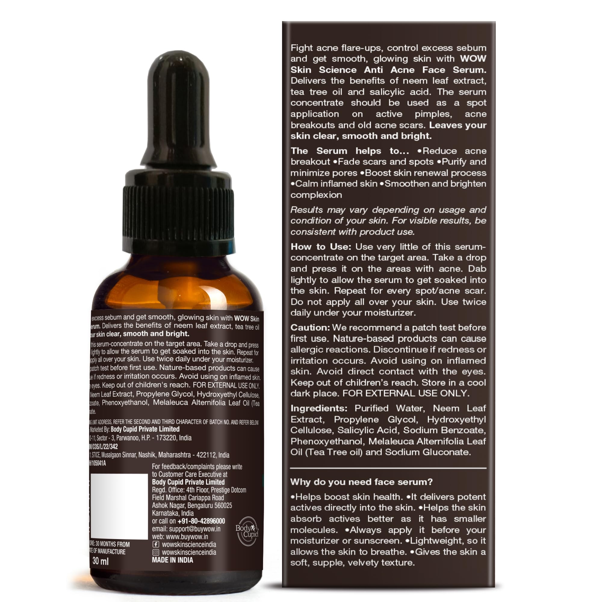 WOW Skin Science Anti Acne Face Serum – view 3