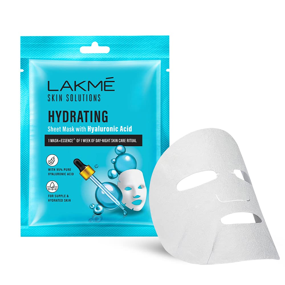 Lakme Solutions hydrating sheet mask with hyaluronic acid 25 ml