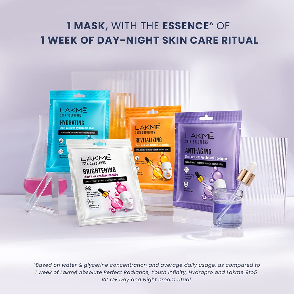 LAKMÉ Solutions Sheet Mask Hydrating with Hyaluronic Acid 25ml – view 3