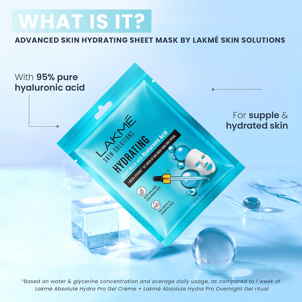LAKMÉ Solutions Sheet Mask Hydrating with Hyaluronic Acid 25ml – view 4