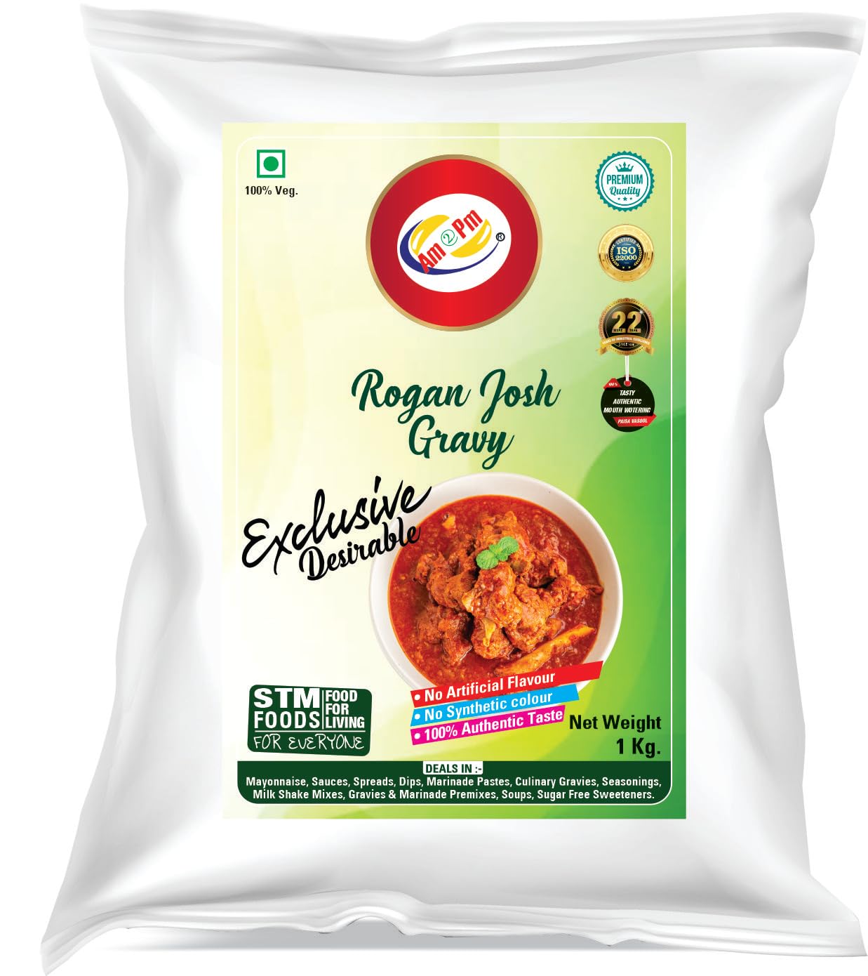 Am 2 Pm Rogan Josh ready-to-cook gravy paste pack