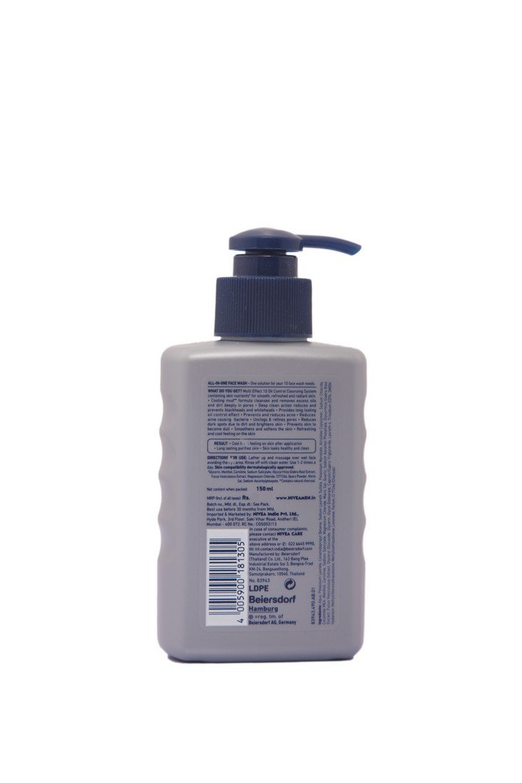 Nivea Men Face Wash, Oil Control, 10x Vitamin C, 150ml & Sun, Moisturising Lotion, SPF 50, 125ml – view 4