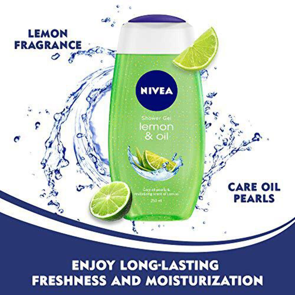 NIVEA Bath Care Lemon And Oil Shower Gel, 250ml – view 4