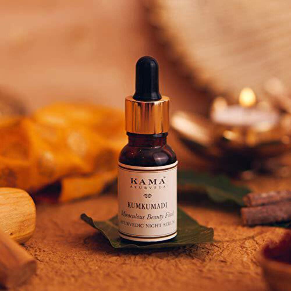 Kama Ayurveda Kumkumadi Thailam Miraculous Beauty Fluid Ayurvedic Night Serum (Facial Oil) (12ml) – view 3