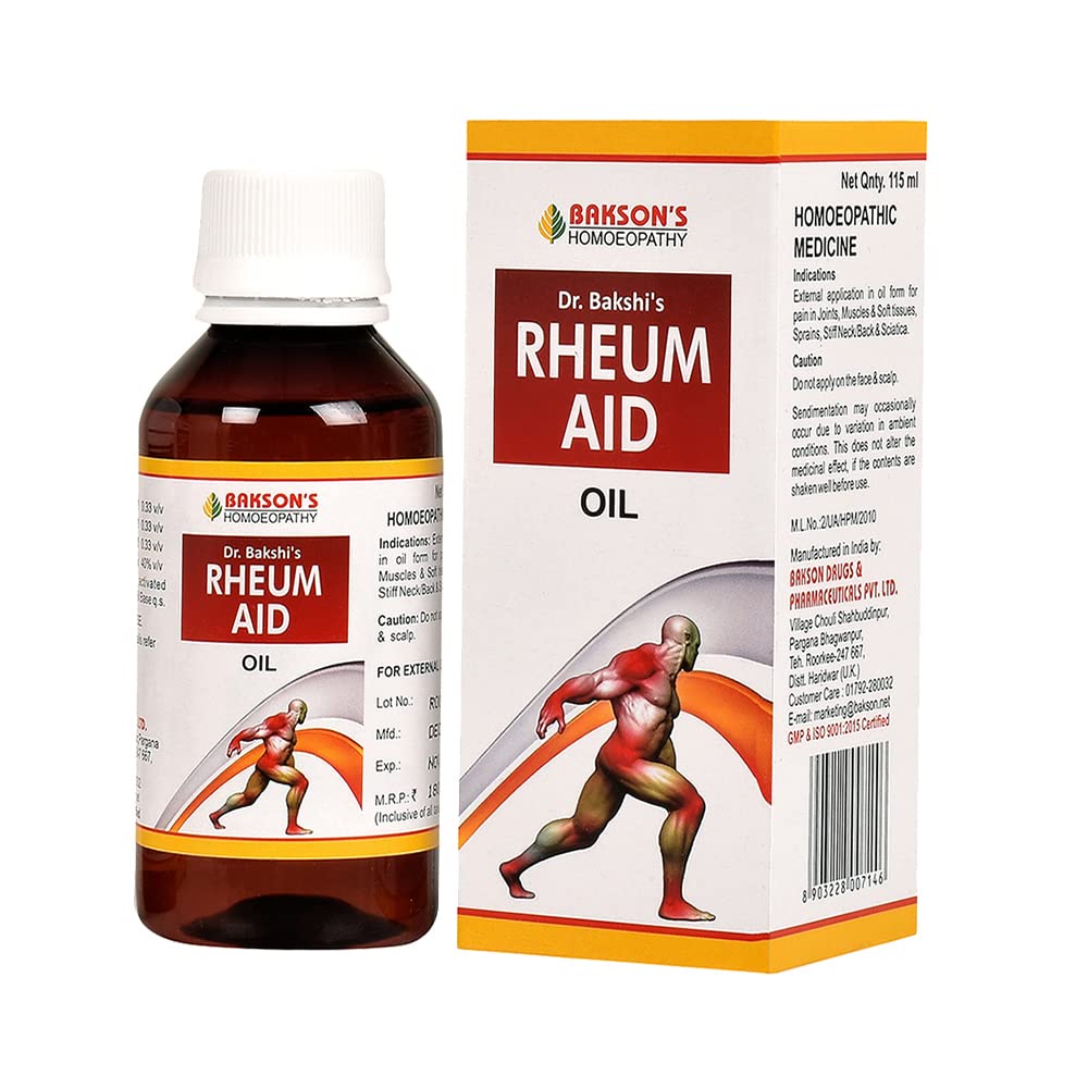 Dr. Bakshi's BAKSON'S HOMOEOPATHY Rheum aid oil Liquid (115ml) (Pack of 2) – view 2