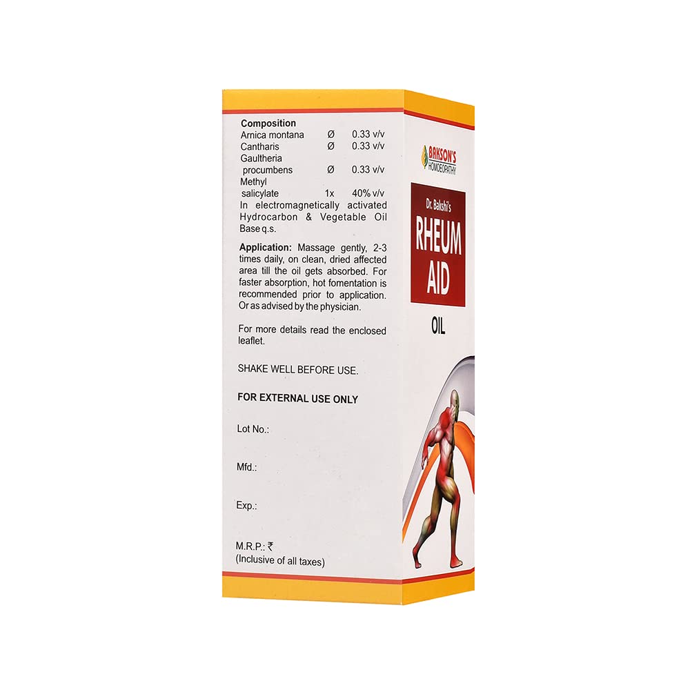 Dr. Bakshi's BAKSON'S HOMOEOPATHY Rheum aid oil Liquid (115ml) (Pack of 2) – view 3