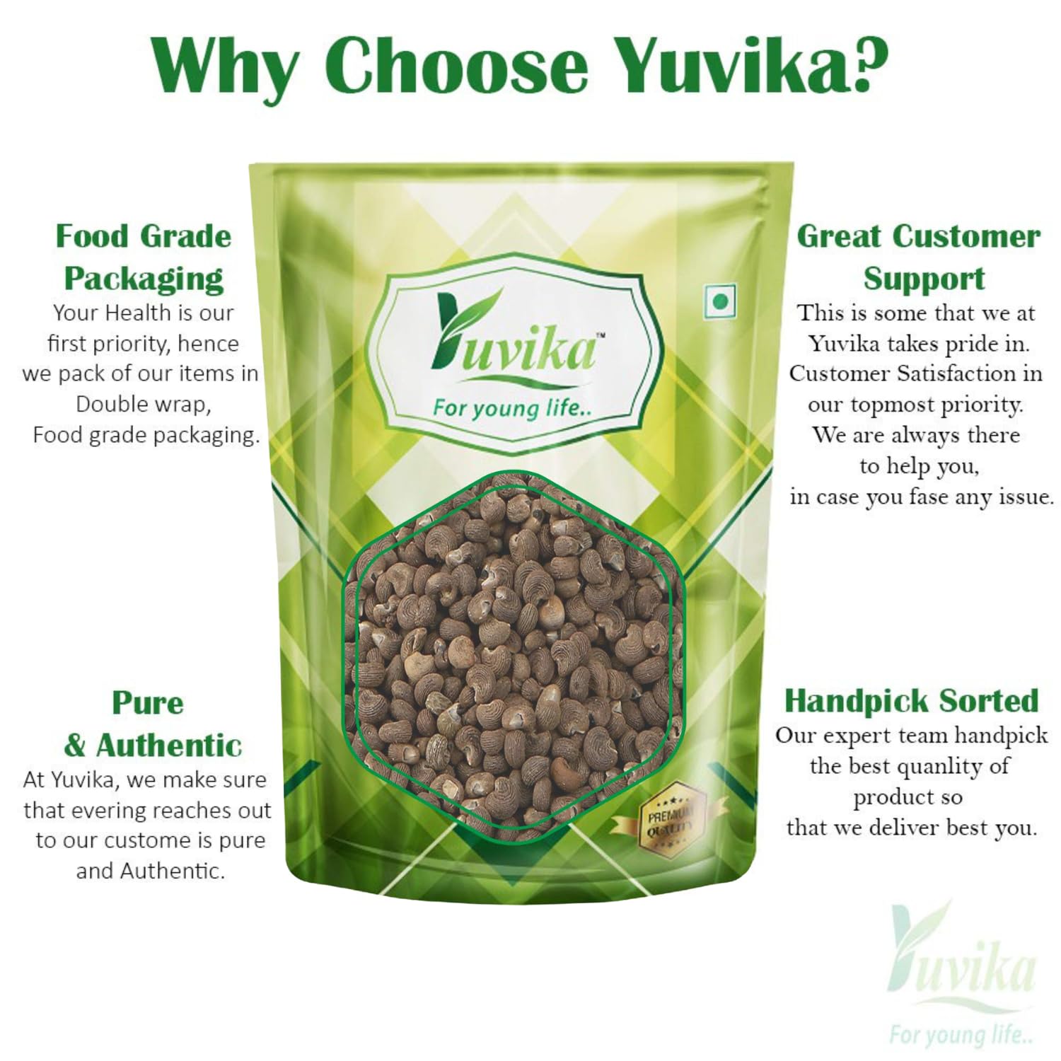 YUVIKA Mushk Dana - Mooshk Dana - Abelmoschus Moschatus - Ambrette Seeds (100 Grams) – view 3