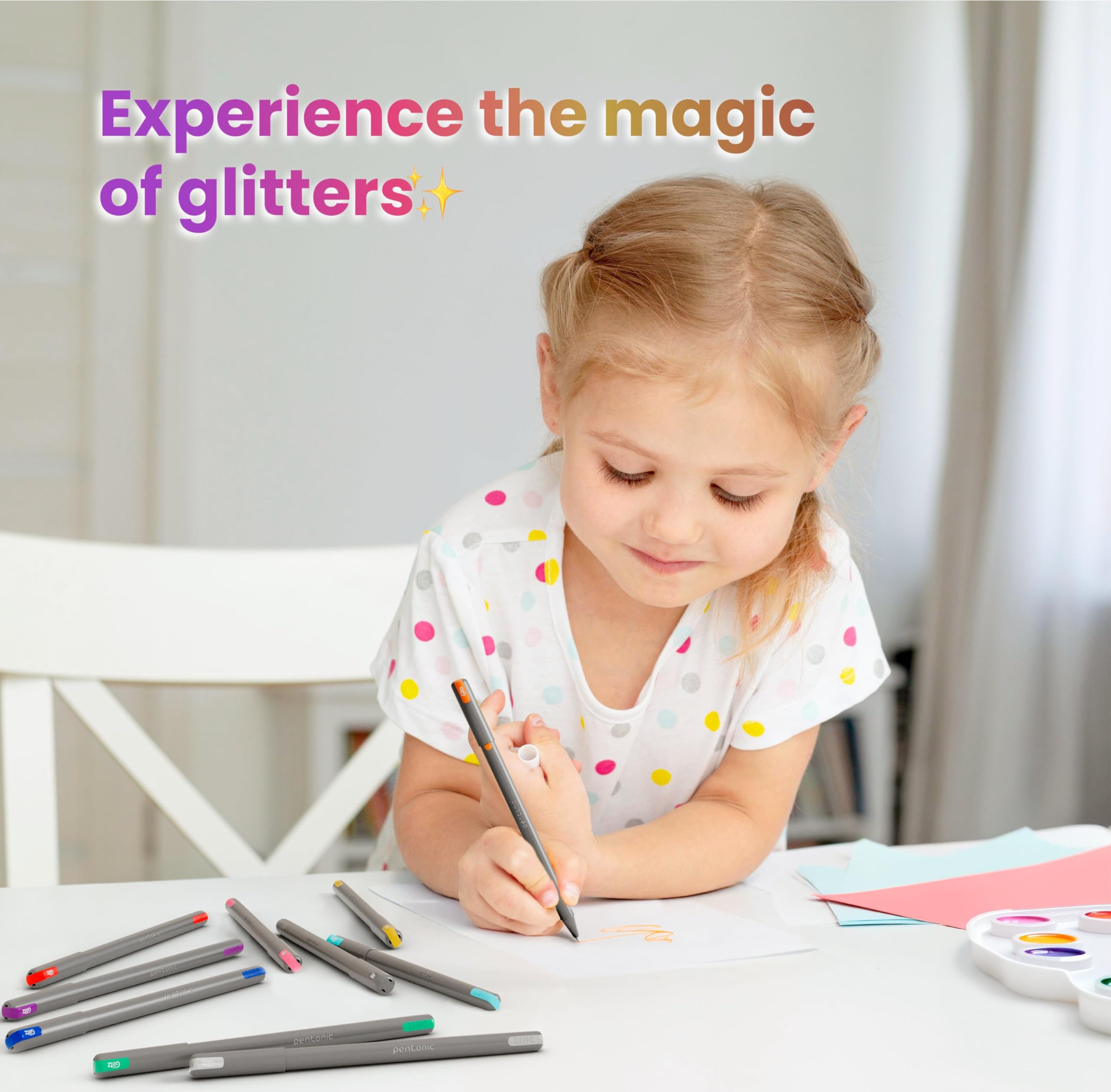 Pentonic Glitz 1.0 mm Multicolor Glitter Gel Pen – view 7