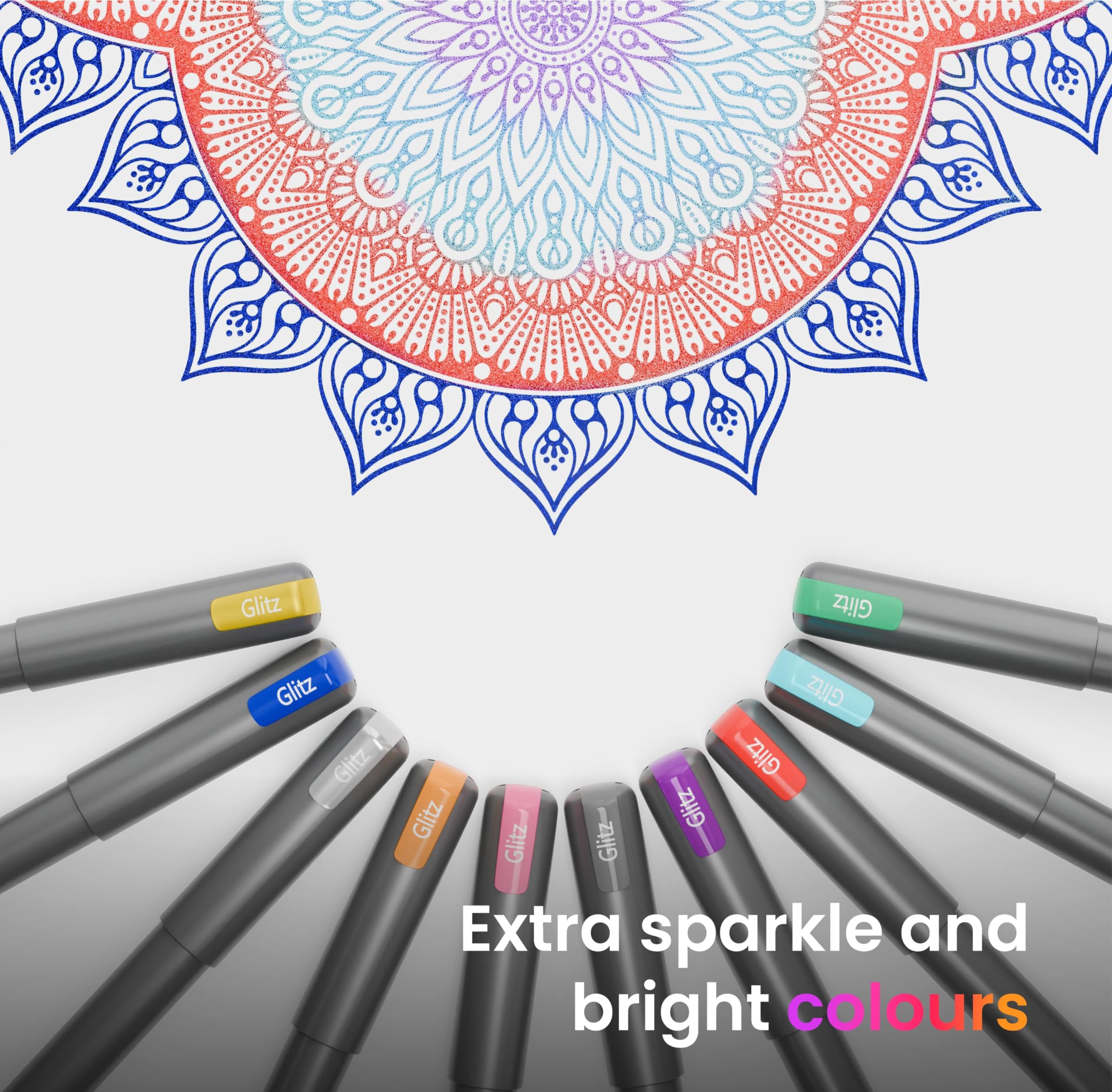 Pentonic Glitz 1.0 mm Multicolor Glitter Gel Pen – view 8