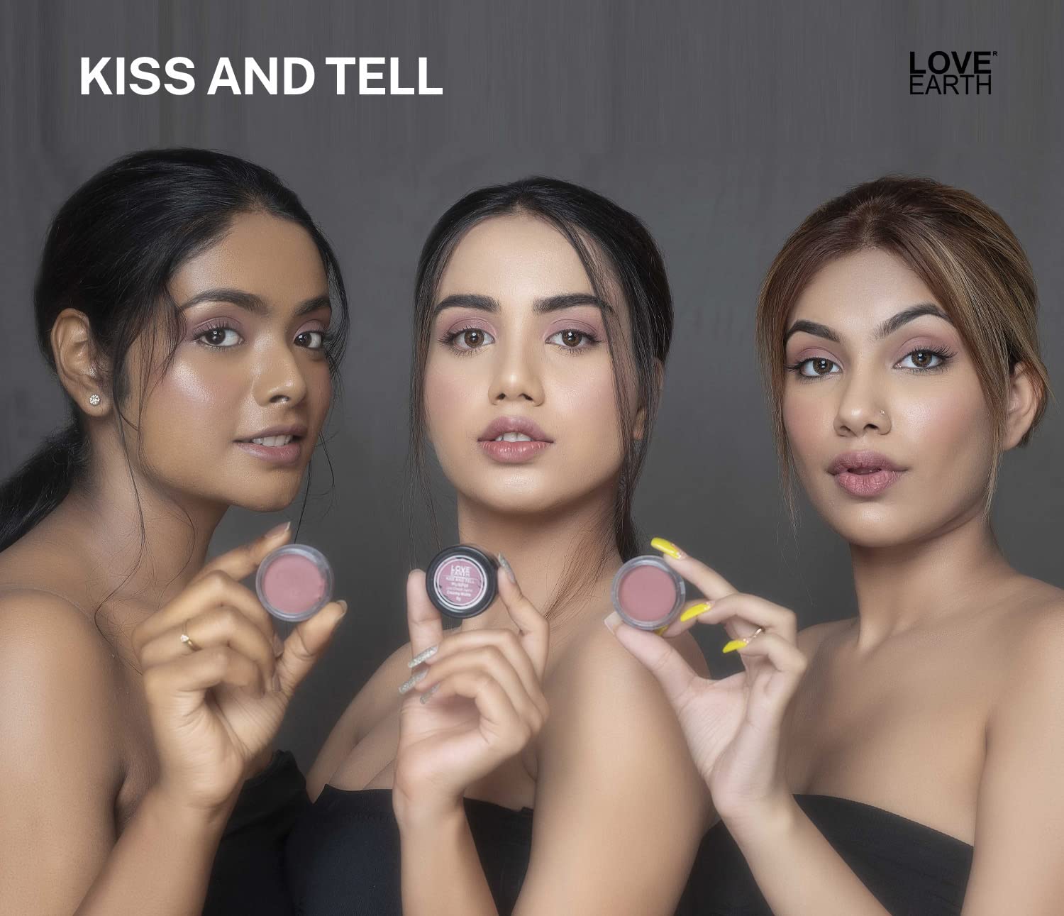 Love Earth Lip Tint & Cheek Tint Multipot Combo (Mauvish Pink & Caramel Brown) – view 2