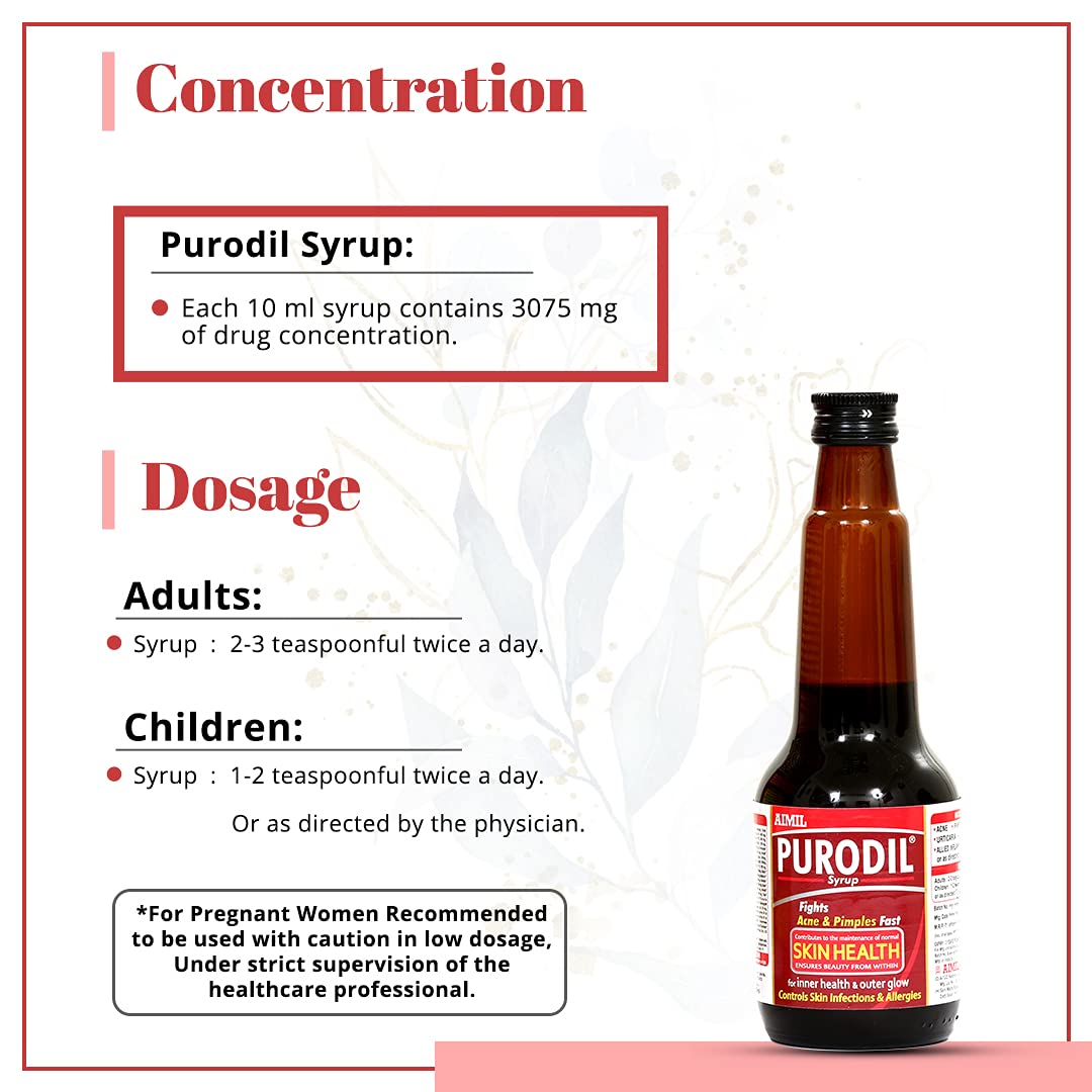 AIMIL Purodil Syrup for Pimple and Acne free Skin – view 8