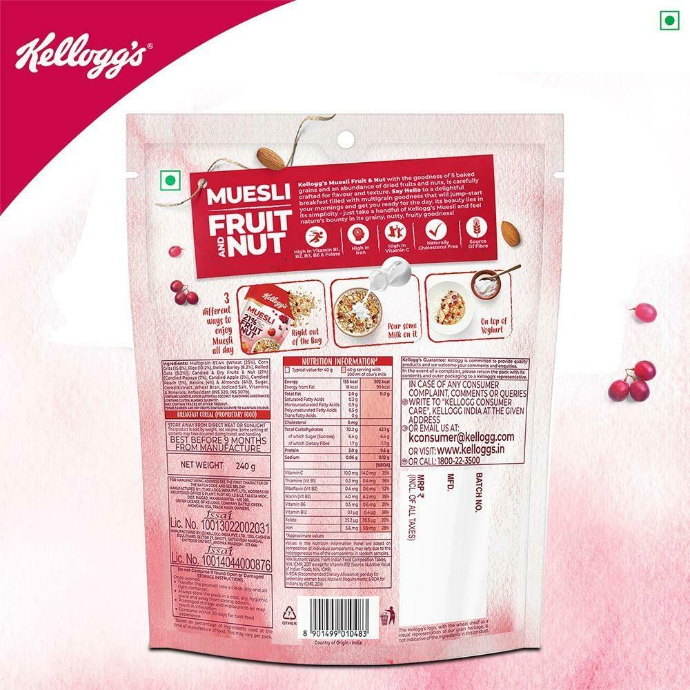 Kellogg's Fruit & Nut Crunchy Muesli 240 G – view 2