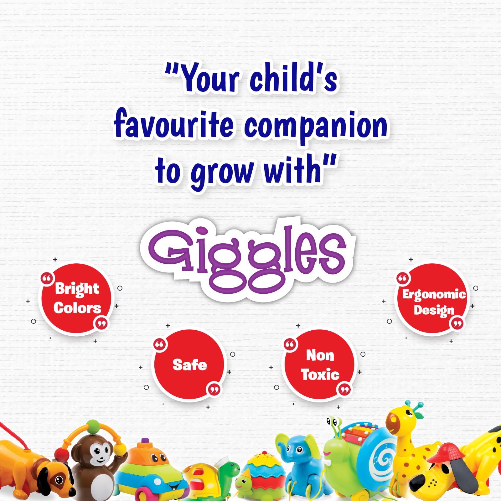 Funskool Giggles, Baby Giraffe Rattle , Colourful Animal rattle for New born baby, Stimulates Senses,Rattling sound, 6 months & above, Infant Toys – view 4