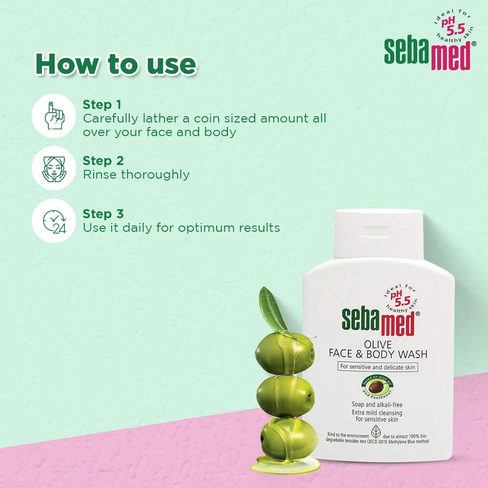Sebamed Olive Face & Body Wash – view 8