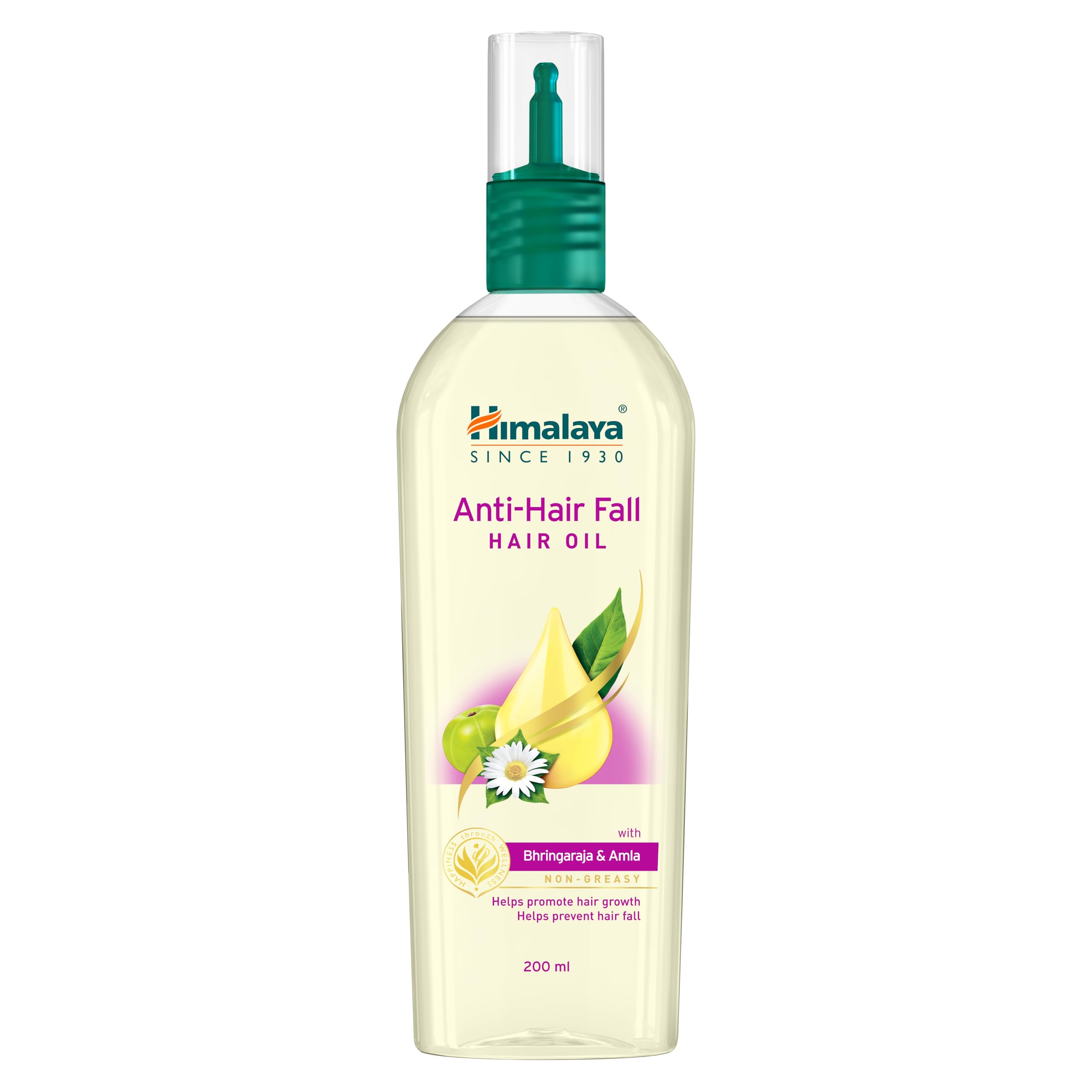 Front view of Himalaya Anti Hair Fall Hair Oil 200 ml bottle