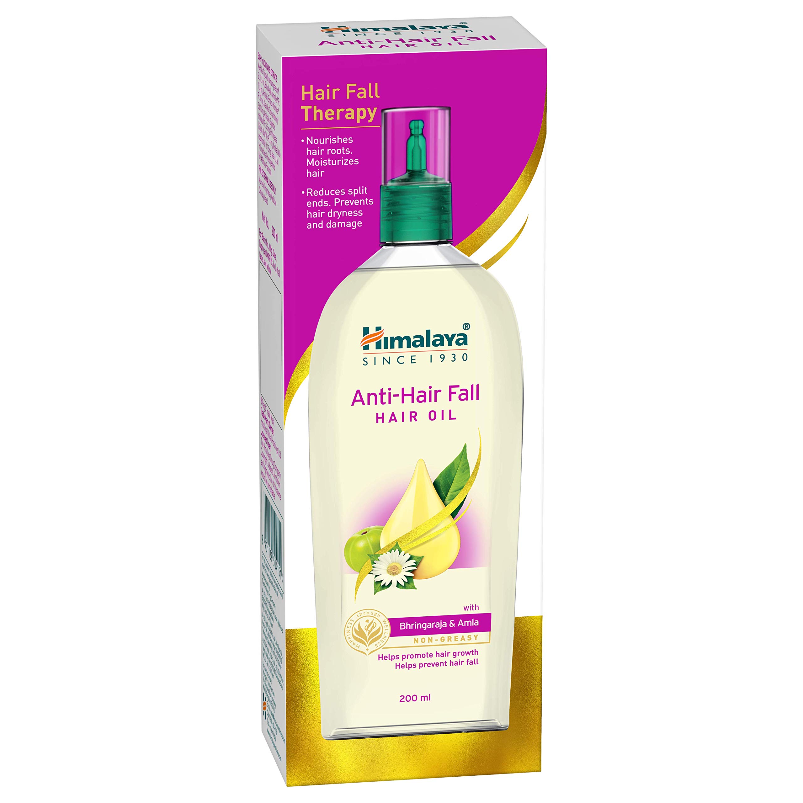 Himalaya Herbals Anti Hair Fall Hair Oil, Bhringaraja & Amla 200ml – view 3
