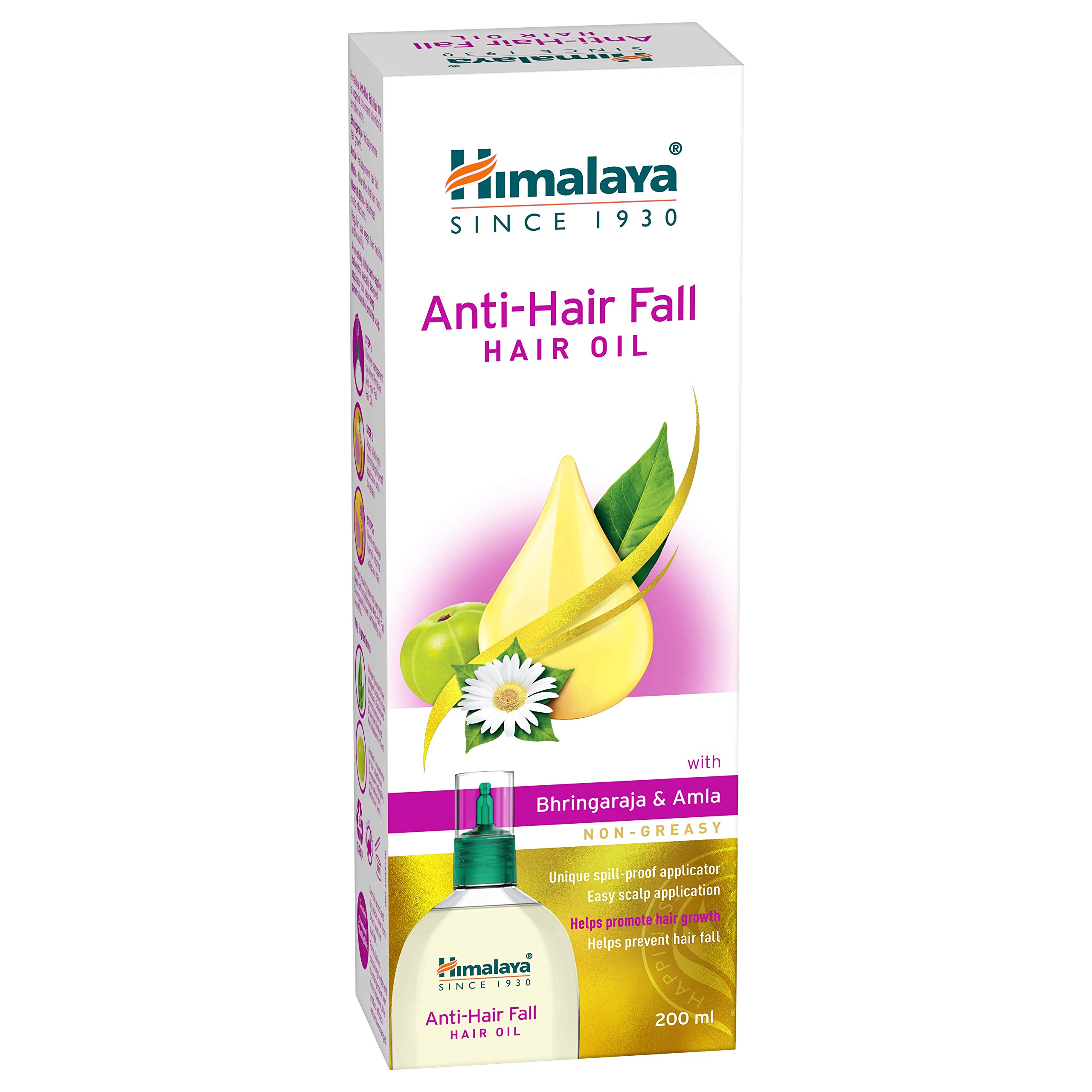 Himalaya Herbals Anti Hair Fall Hair Oil, Bhringaraja & Amla 200ml – view 4
