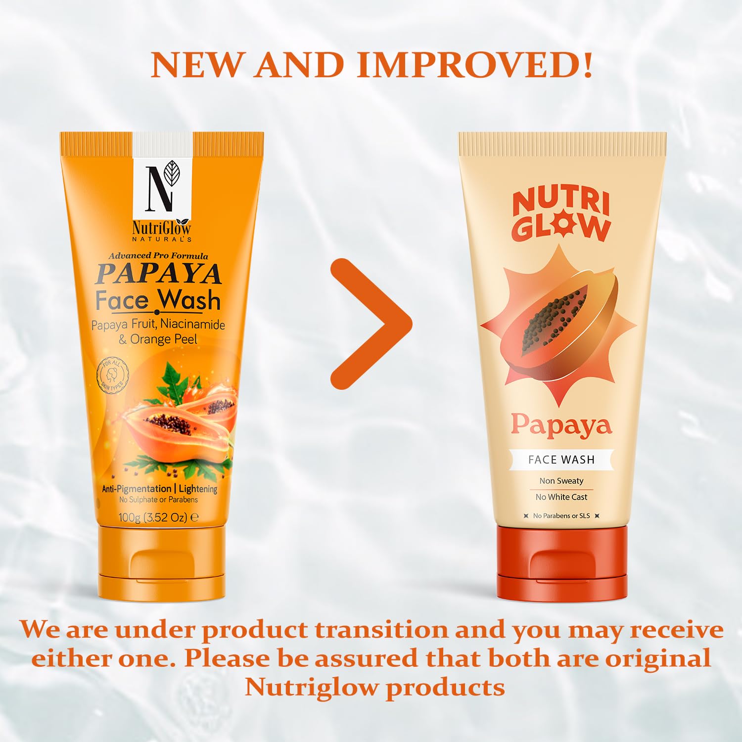 NutriGlow NATURAL'S Advanced Pro Formula Papaya for Skin Brightening & Tan Removal Face Wash (100 g) – view 2