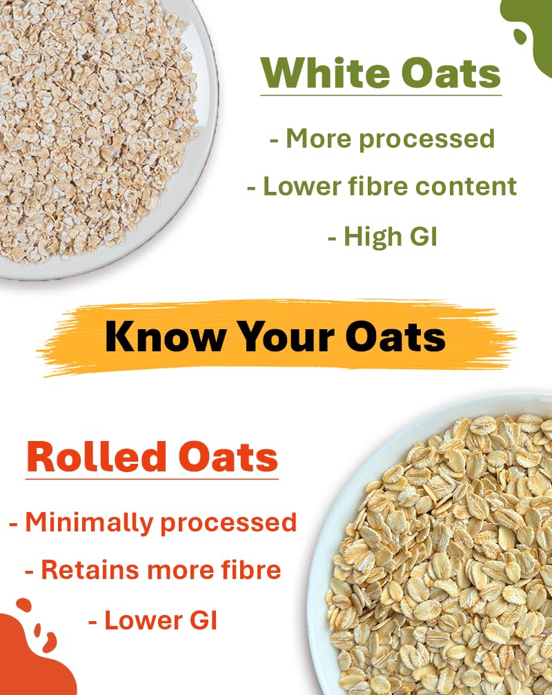 True Elements Rolled Oats 1 kg - Breakfast Cereal – view 7