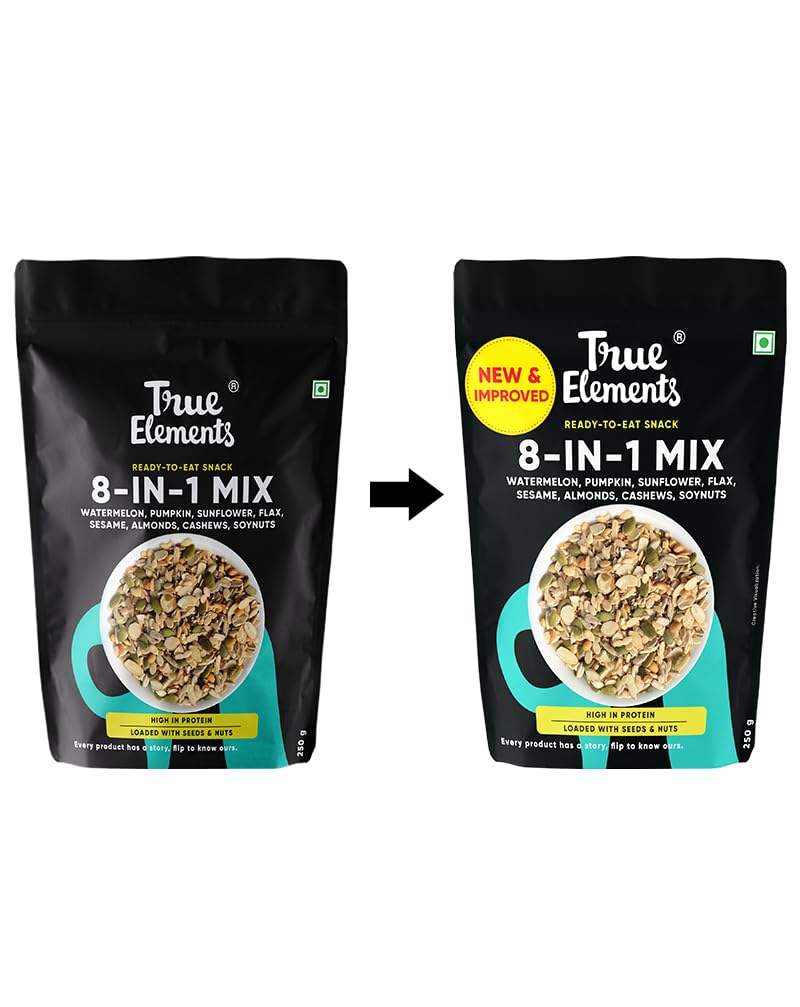 True Elements 8 in 1 Seeds and Nut Mix 250gm - Roasted Seeds – view 3